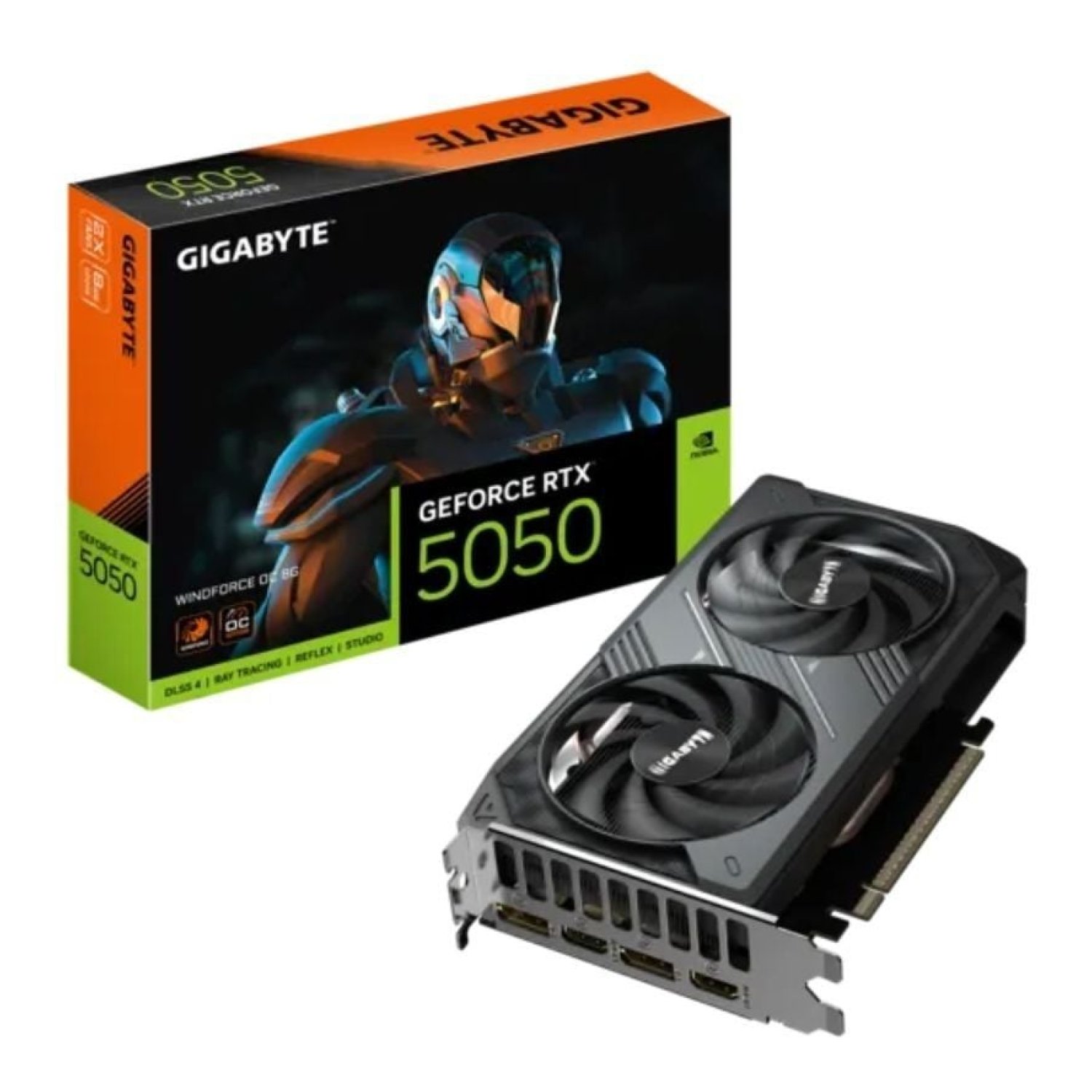 Gigabyte GeForce RTX 5050 WindForce OC · 8GB GDDR6 · Tarjeta Gráfica