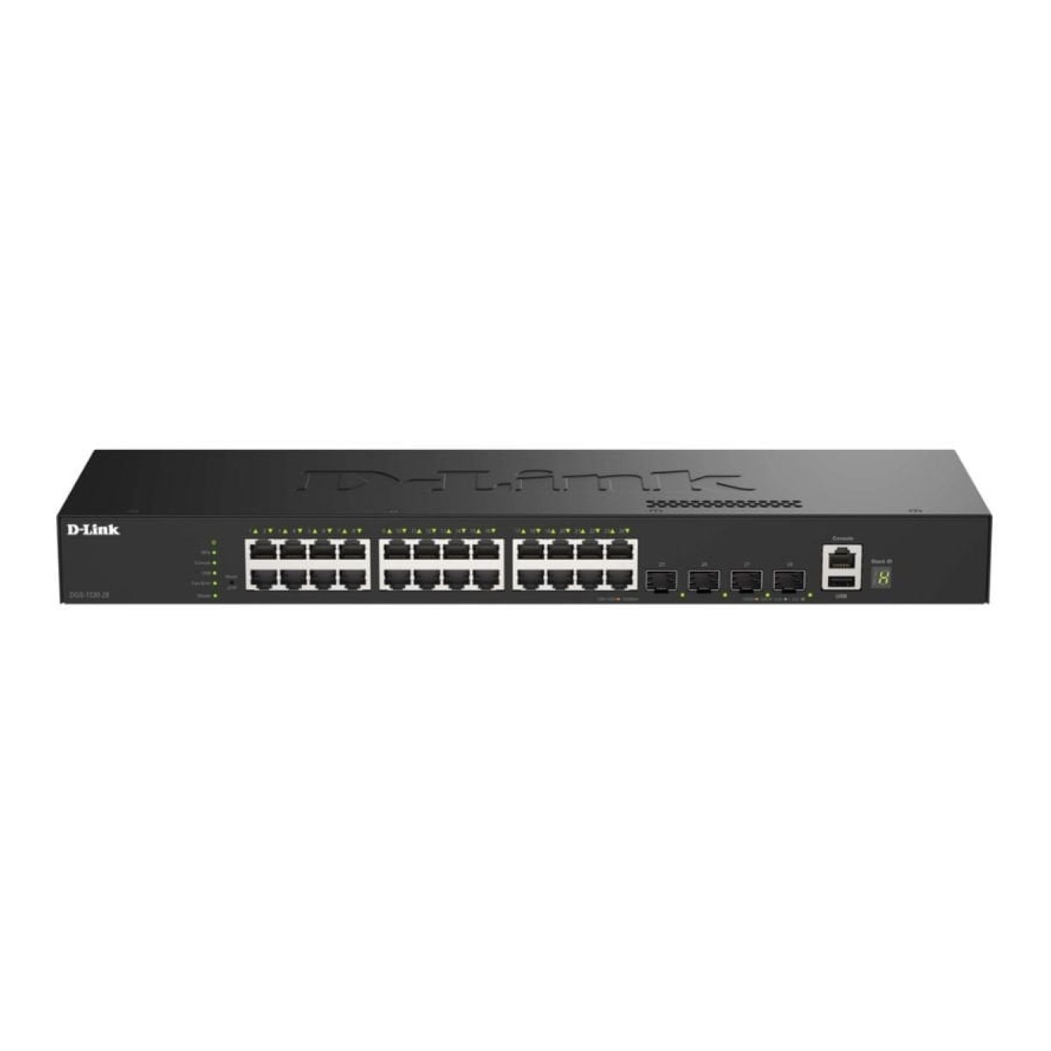 D-Link DGS-1530-28 · Switch Gestionable · 24 Puertos Gigabit · RJ-45 10/100/1000 · 4 SFP