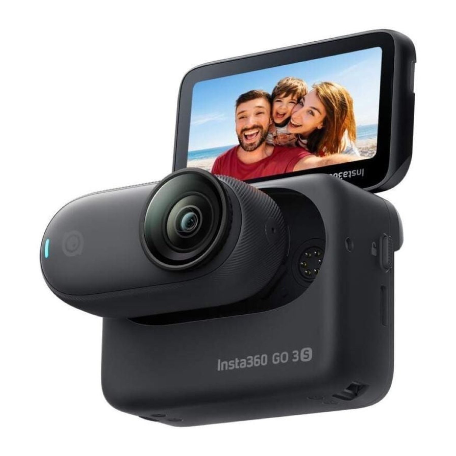 Insta360 GO 3S · Cámara Digital 4K · 180° · Negra