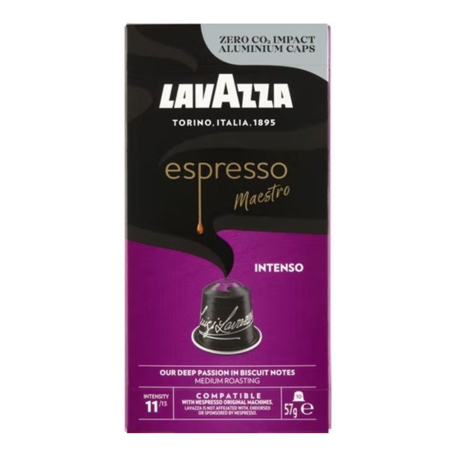 Lavazza Espresso Maestro Intenso · Cápsulas Nespresso · Caja 10 unidades