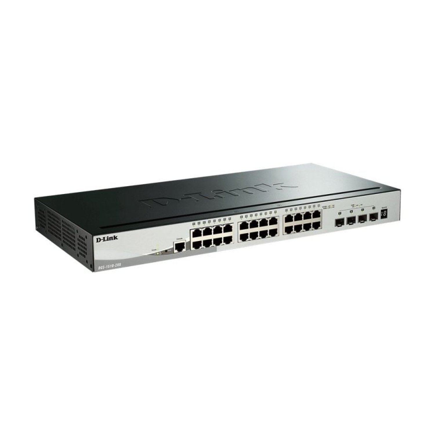 D-Link DGS-1510-28XMP · Switch Gigabit · 28 Puertos · PoE · 10/100/1000 Mbps · SFP