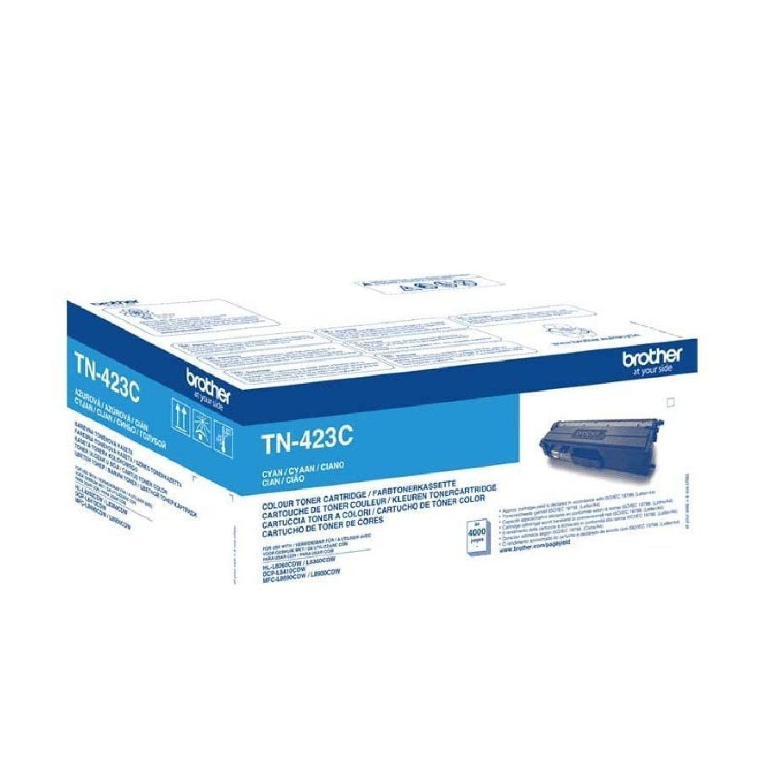 Tóner Original Brother TN-423C Alta Capacidad/ Cian