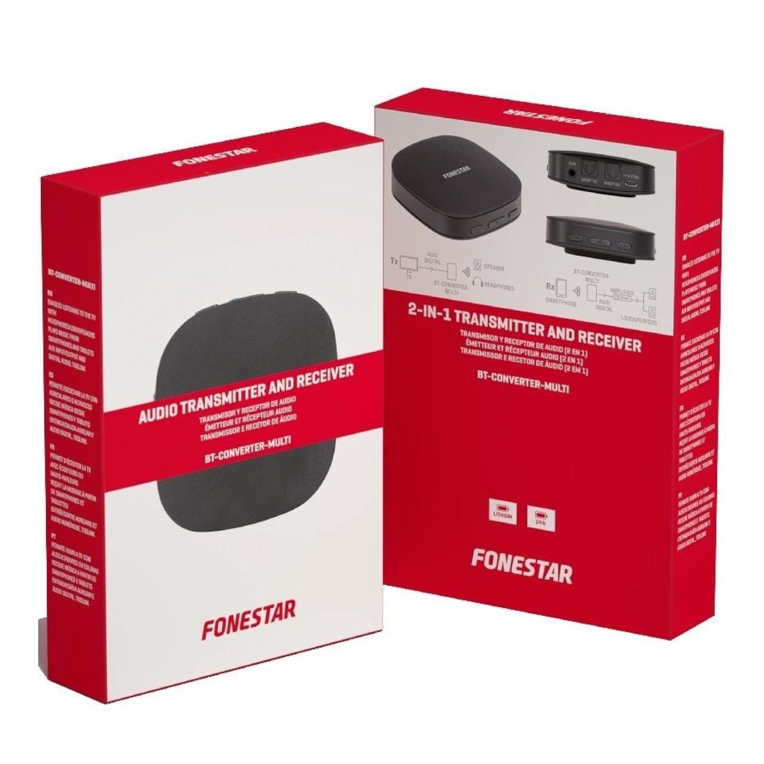Fonestar BT-Converter-Multi · Transmisor y Receptor de Audio · Bluetooth Inalámbrico