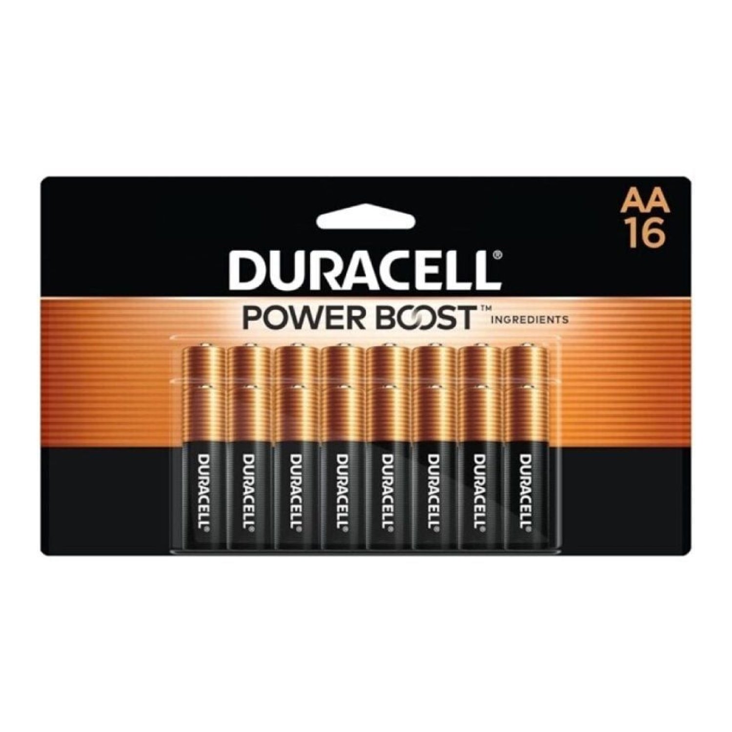 Duracell Plus Power Boost · Pack 16 Pilas AA · 1,5V · Alcalinas