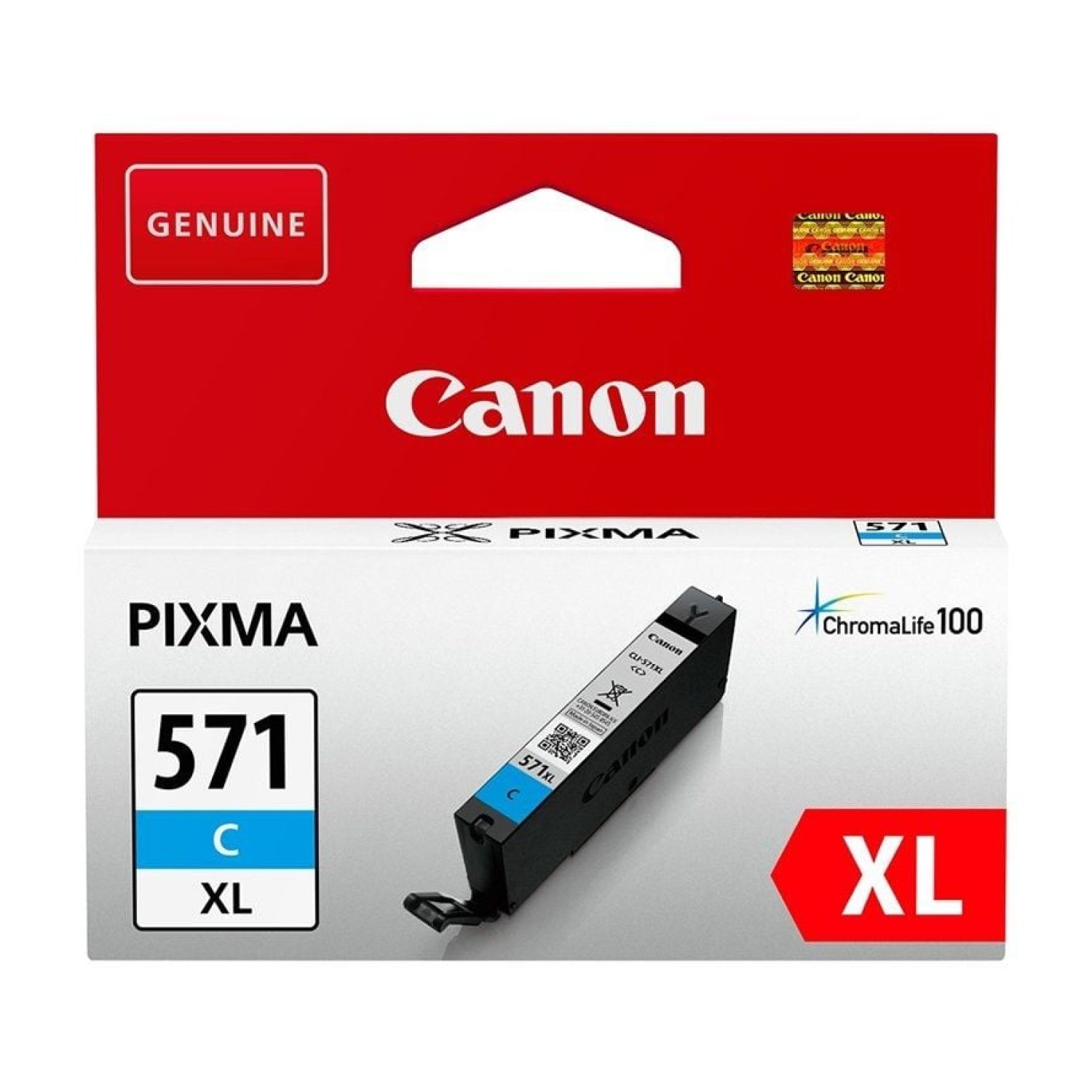 Canon CLI-571CXL · Cartucho de Tinta Original · Alta Capacidad · Cian