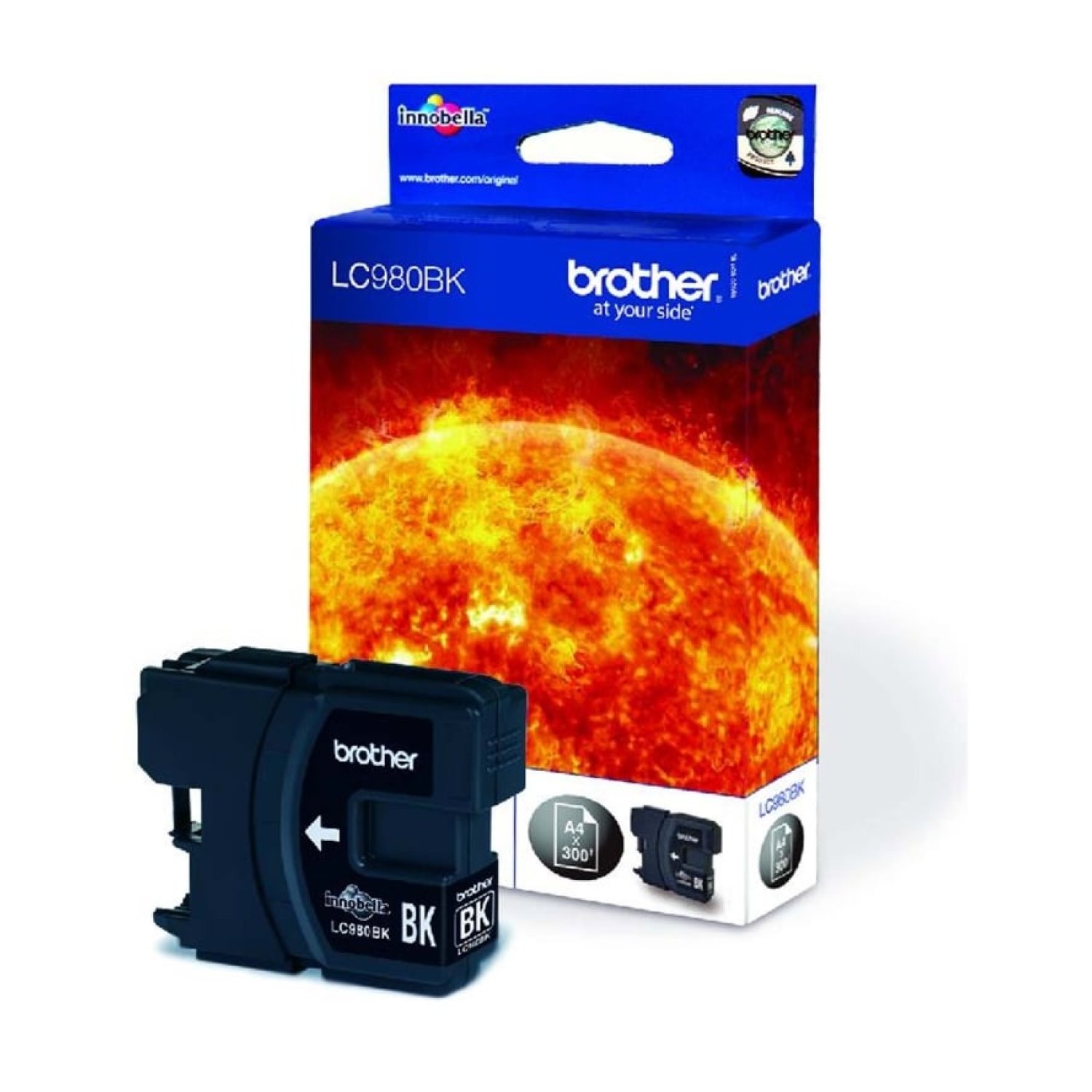 Brother LC-980 · Cartucho de Tinta Original · Negro