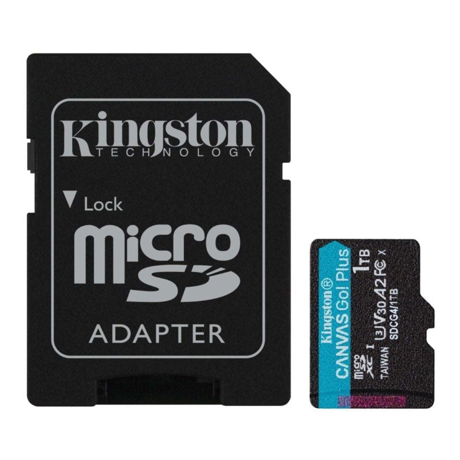Kingston Canvas Go! Plus · 1TB microSD XC · Clase 10 · 200MB/s · Con Adaptador