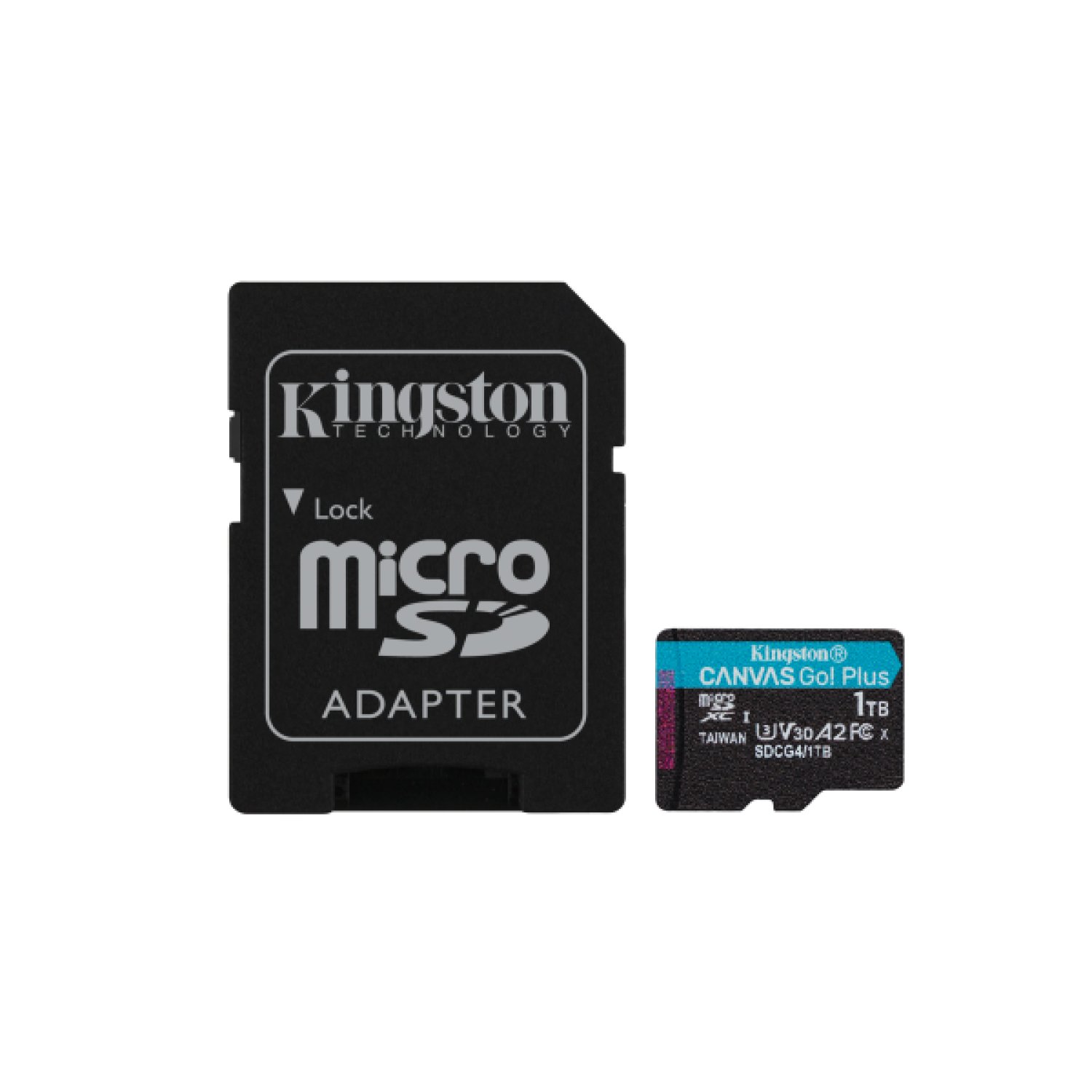 Kingston Canvas Go! Plus · 1TB microSD XC · Clase 10 · 200MB/s · Con Adaptador