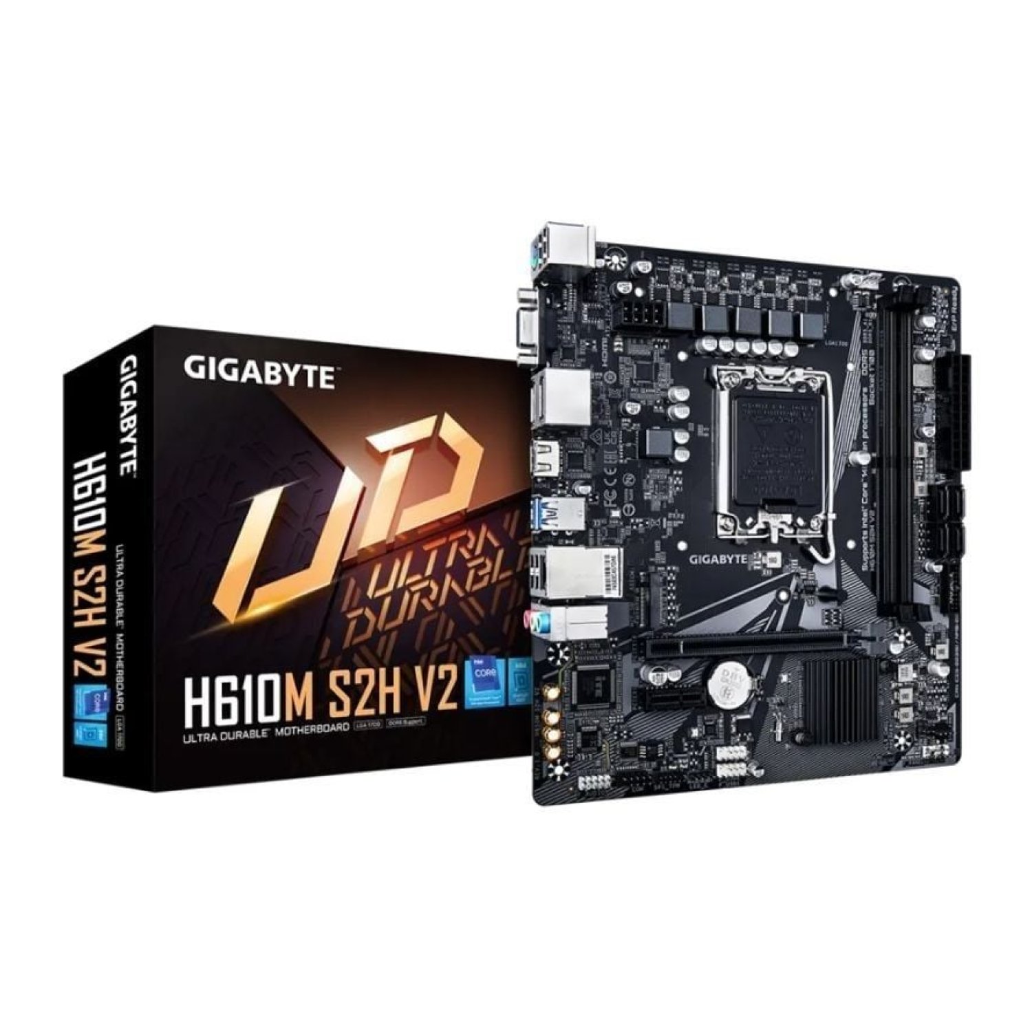 Gigabyte H610M S2H V2 · Socket 1700 · DDR5 · PCIe 4.0 · Micro ATX