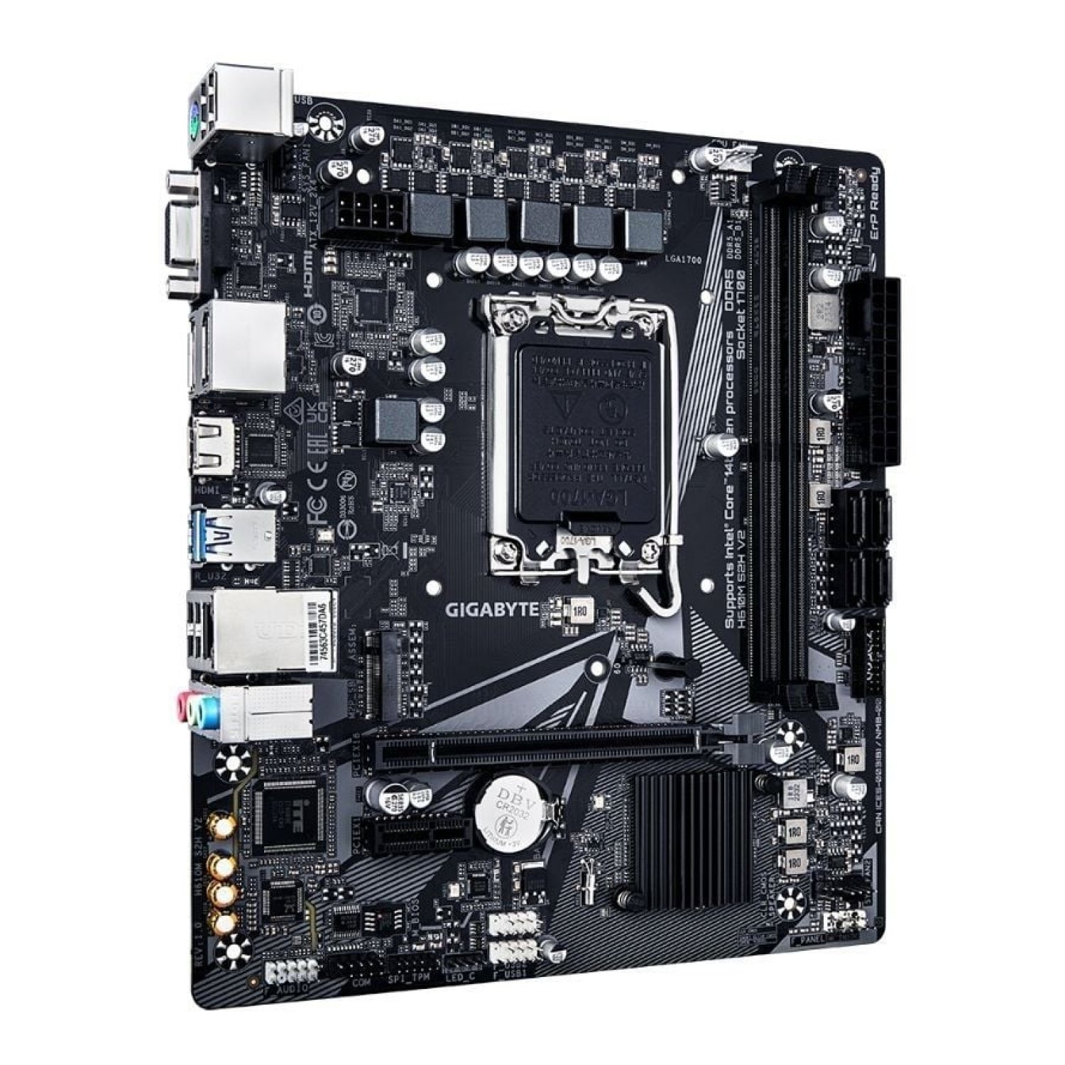 Gigabyte H610M S2H V2 · Socket 1700 · DDR5 · PCIe 4.0 · Micro ATX