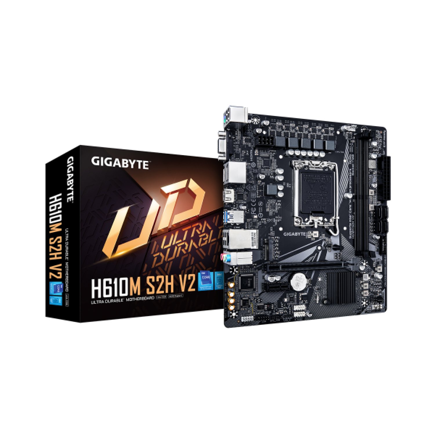 Gigabyte H610M S2H V2 · Socket 1700 · DDR5 · PCIe 4.0 · Micro ATX