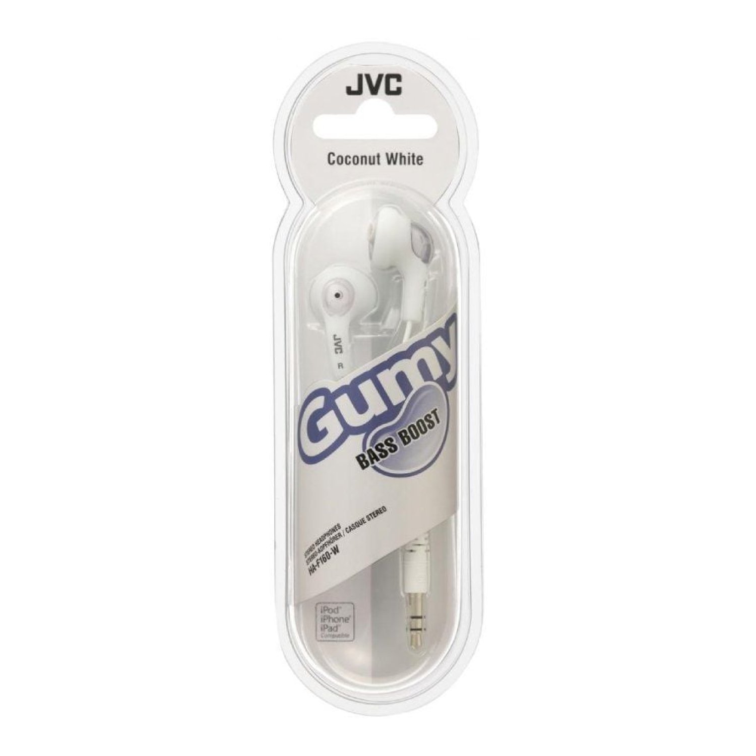 JVC HA-F160 · Auriculares Intrauditivos · Jack 3,5mm · Blancos