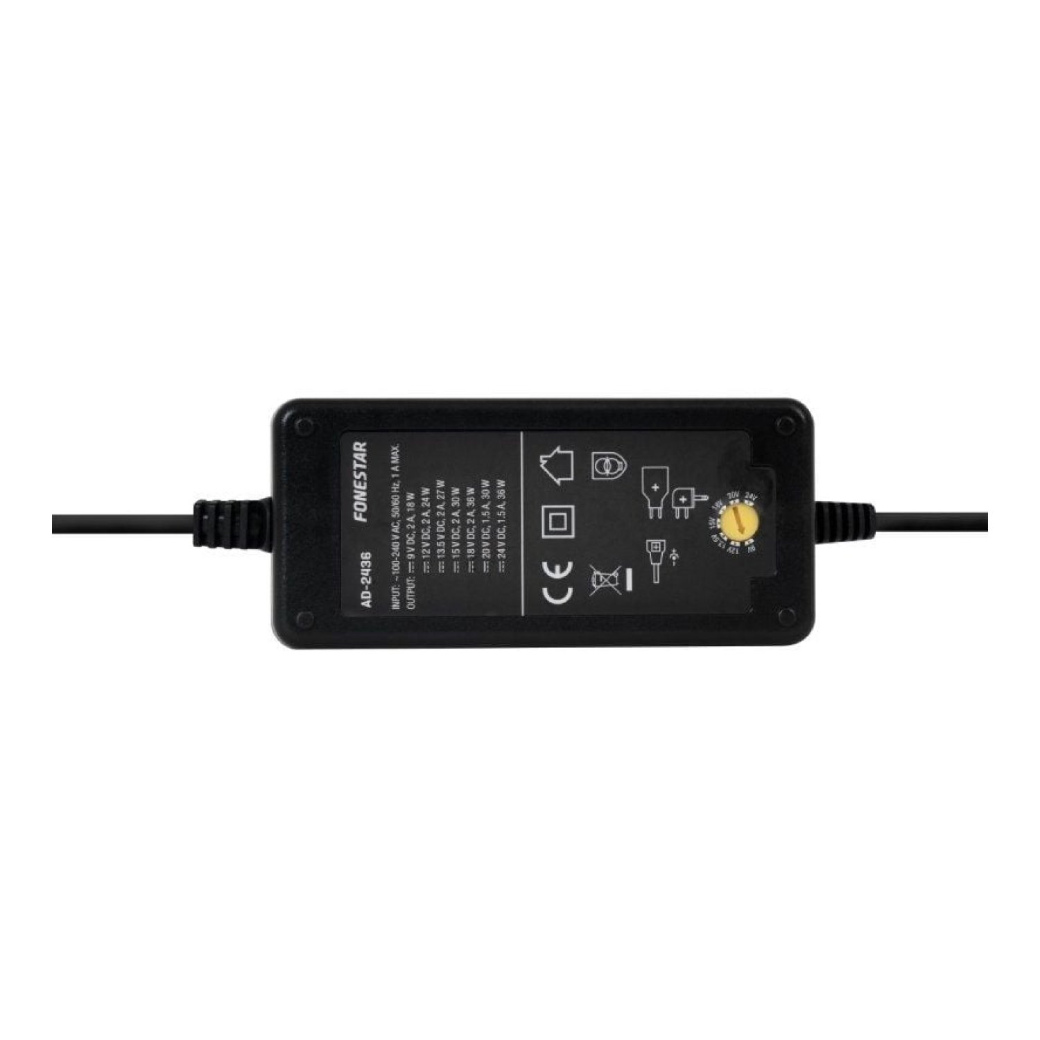 Fonestar AD-2436 · Cargador Portátil · 36W · 7 Conectores · 100-240V