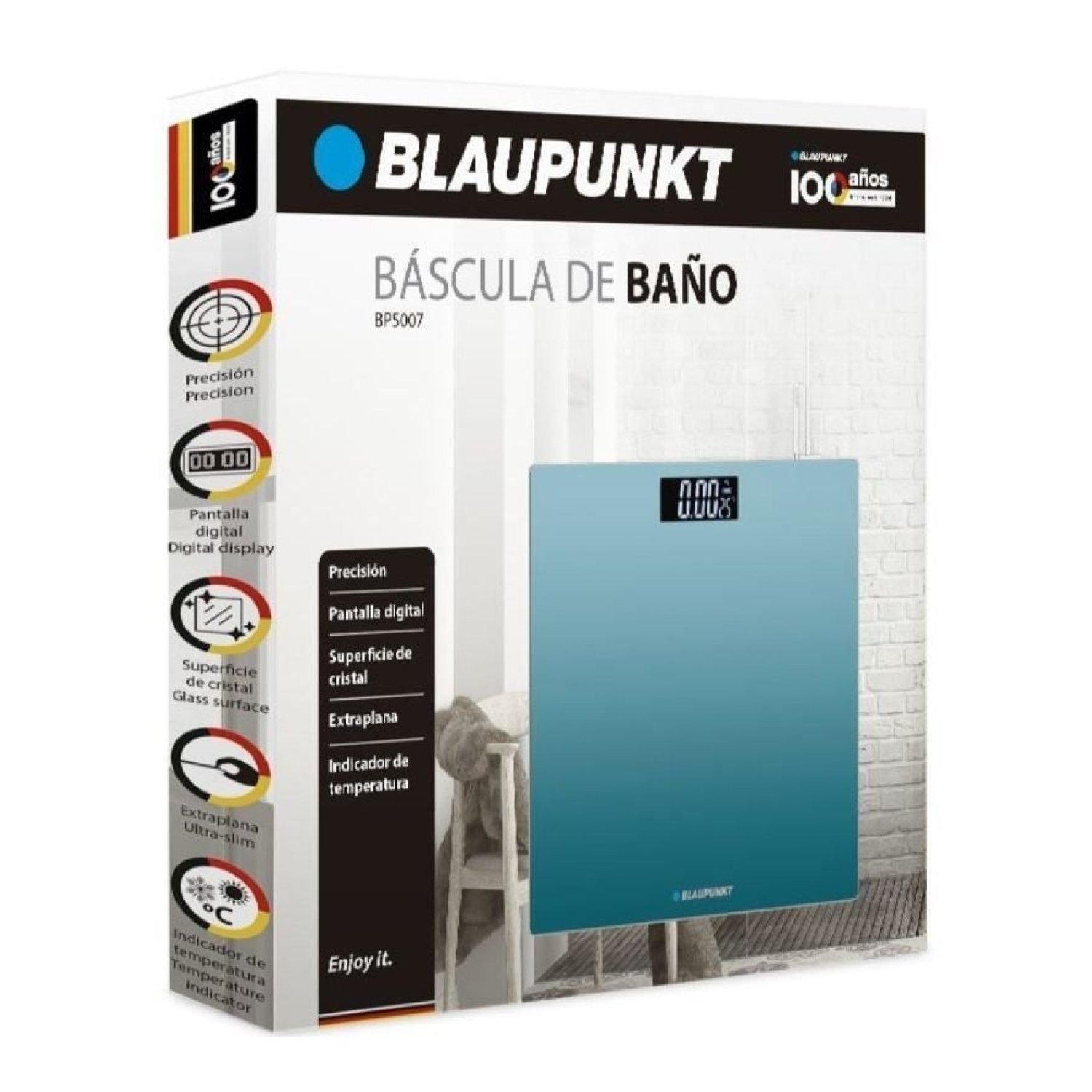 Blaupunkt BP5007 · Báscula de Baño Digital · Azul