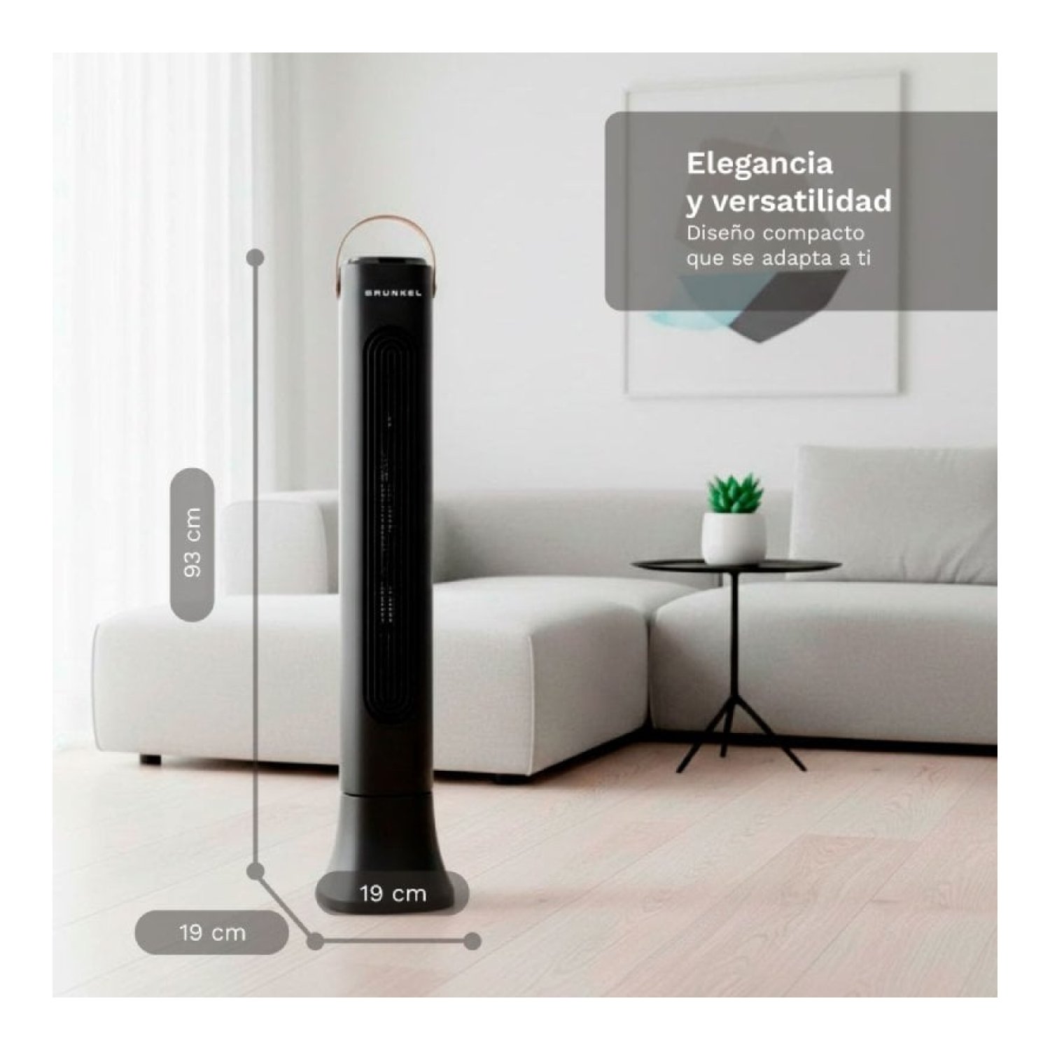 Grunkel · Ventilador de Torre · 50W · 3 Velocidades