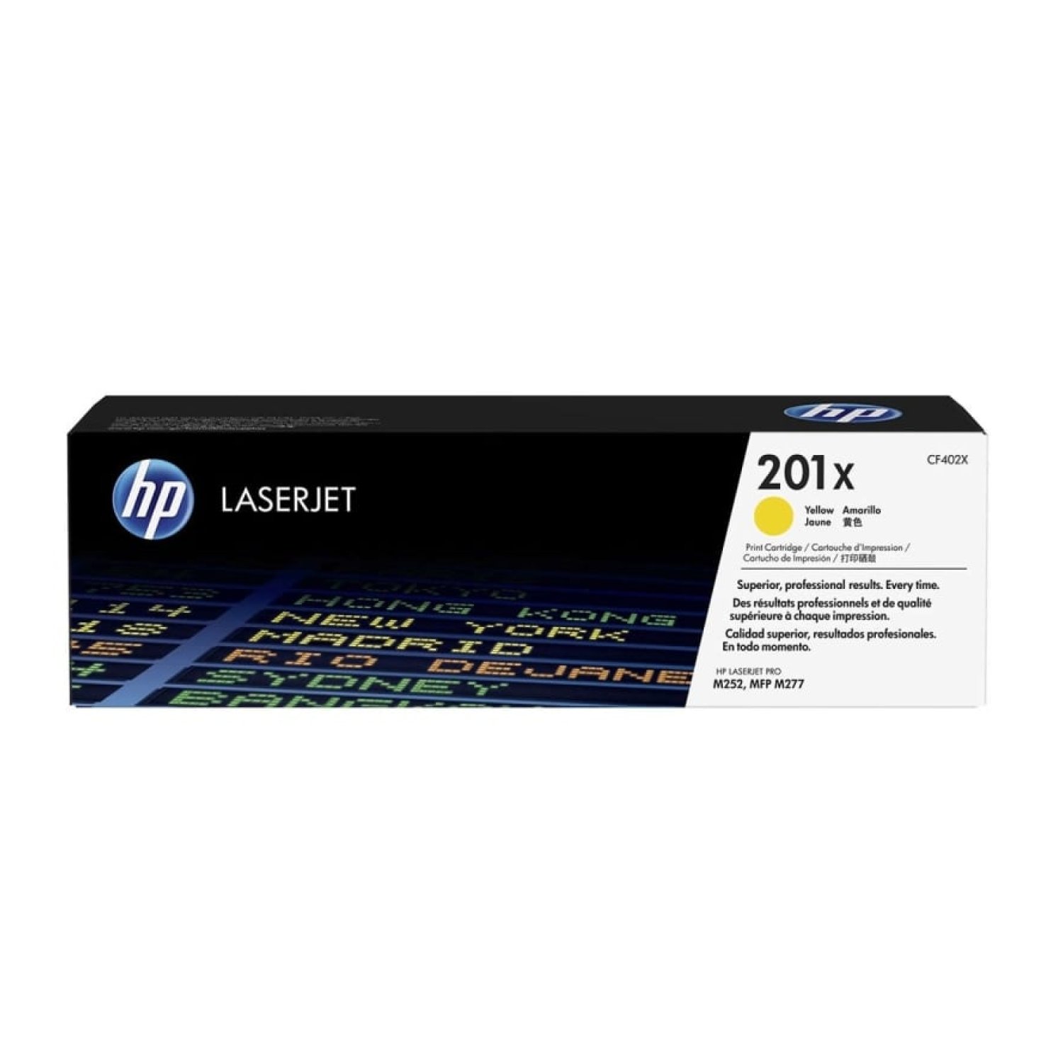 HP Tóner nº201X XL · Alta Capacidad · Amarillo