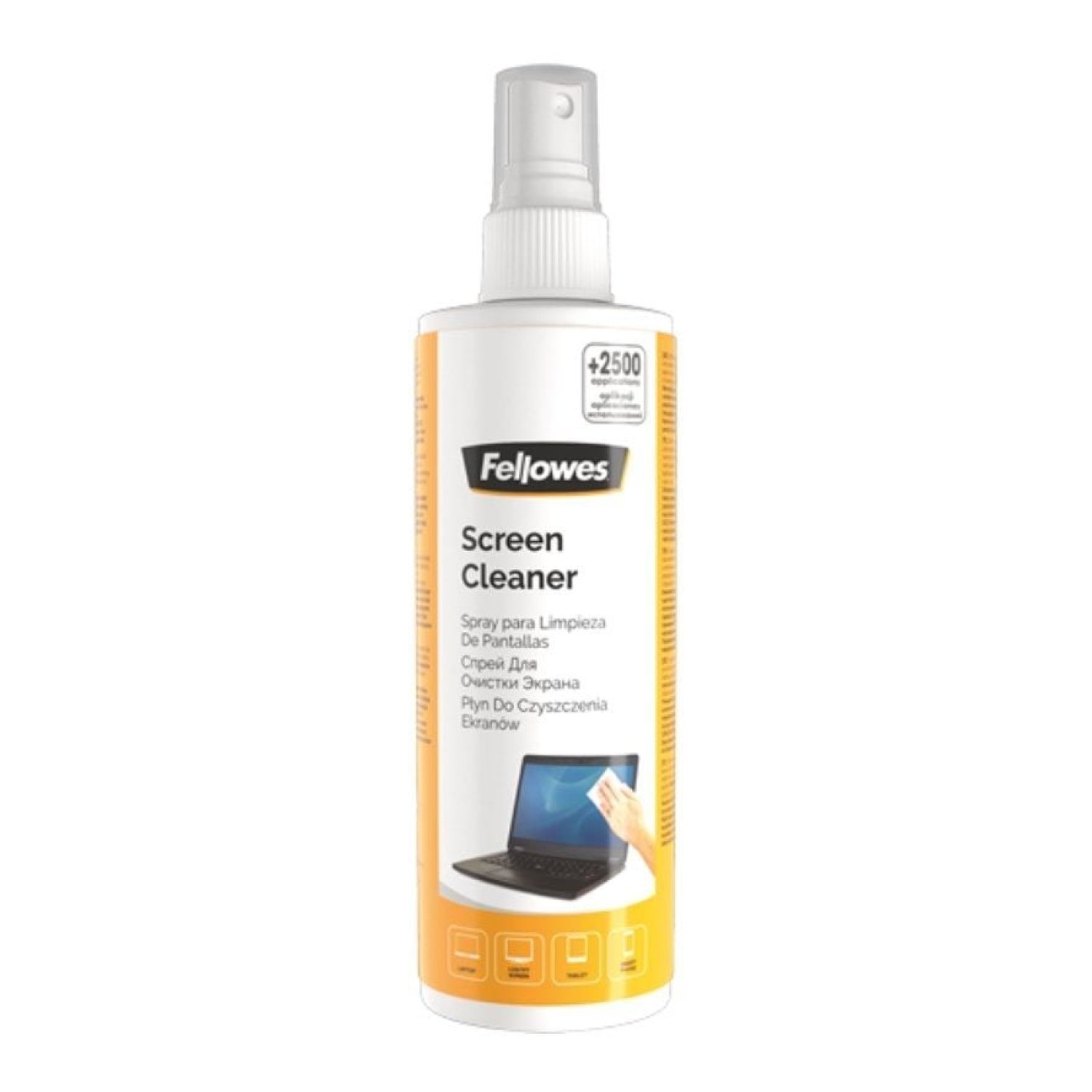 Fellowes Spray Limpiador de Pantallas · 250ml · Protección Antiestática