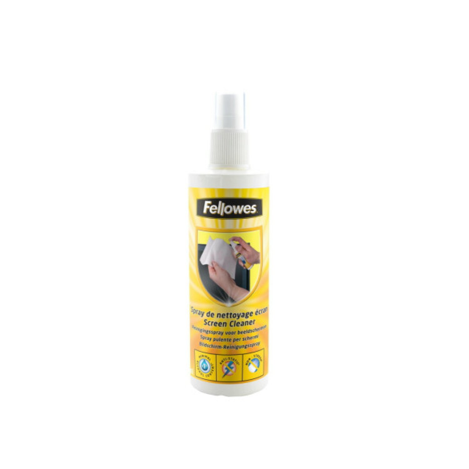 Fellowes Spray Limpiador de Pantallas · 250ml · Protección Antiestática