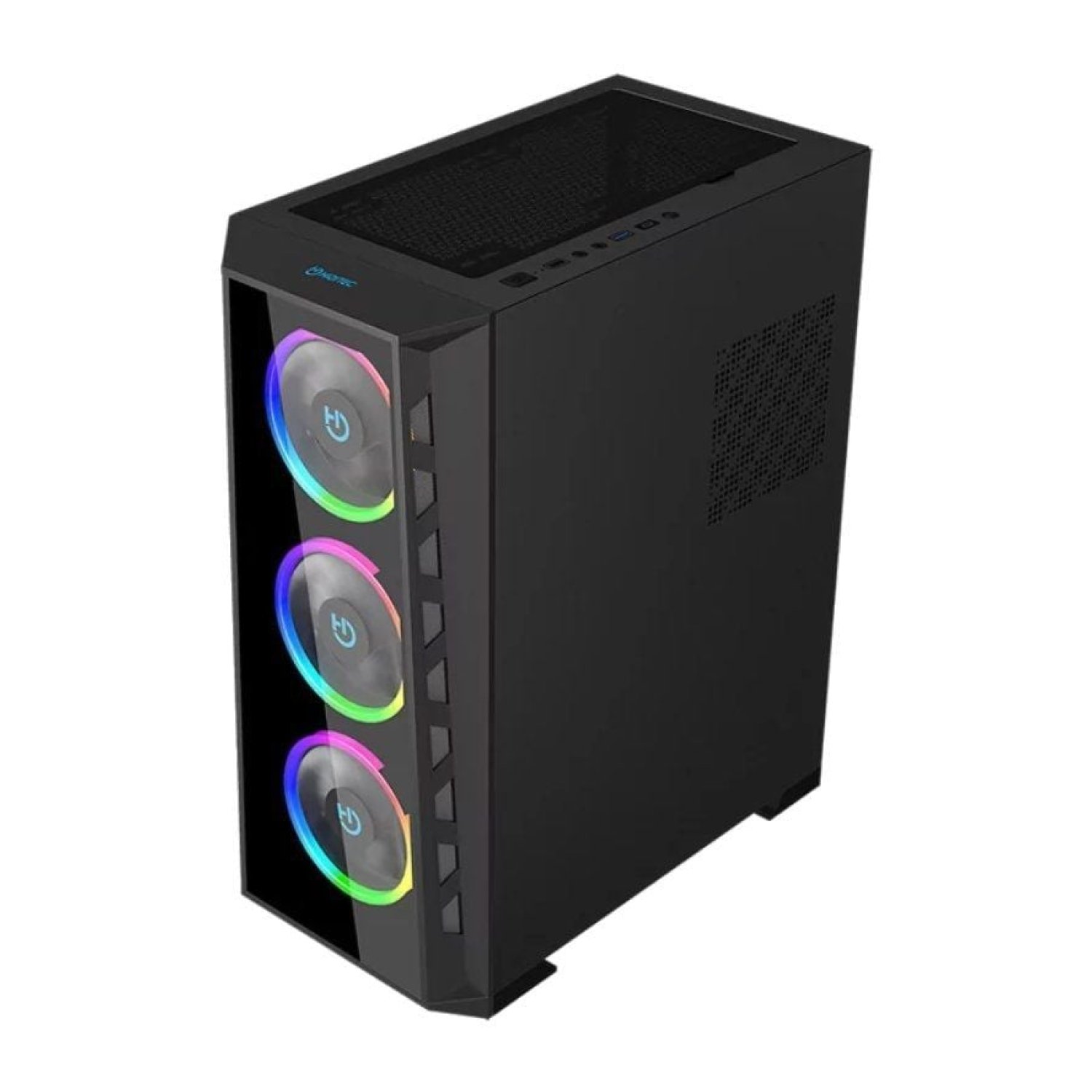 Hiditec MH12 Glass · Caja Gaming Semitorre · Panel Cristal Templado · ATX