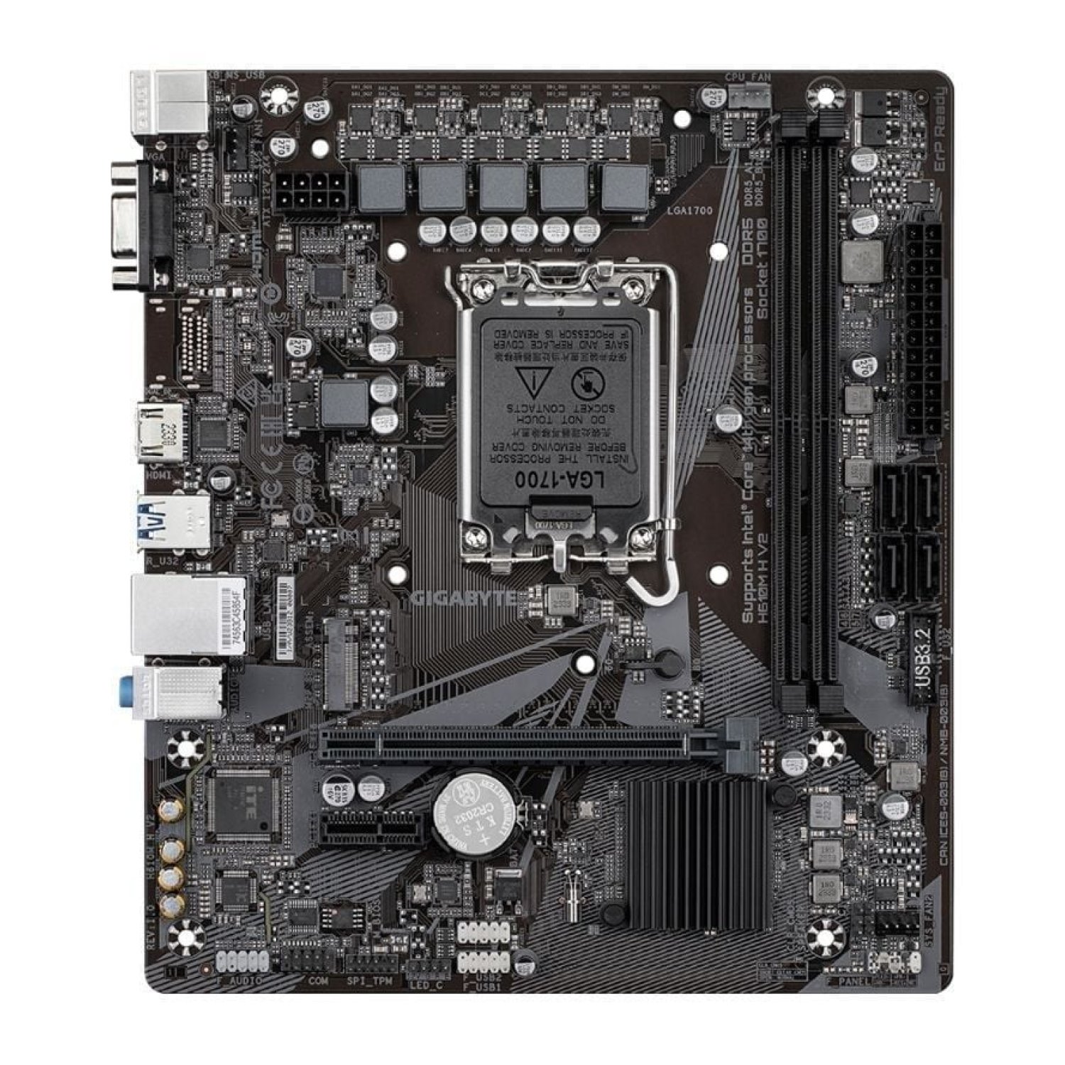 Gigabyte H610M H V2 · Socket 1700 · DDR5 · PCIe 4.0 · Micro ATX