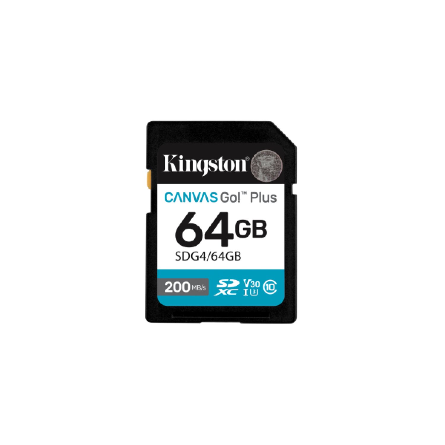 Kingston Canvas Go! Plus · 64GB · SDXC · Clase 10 · 200MB/s