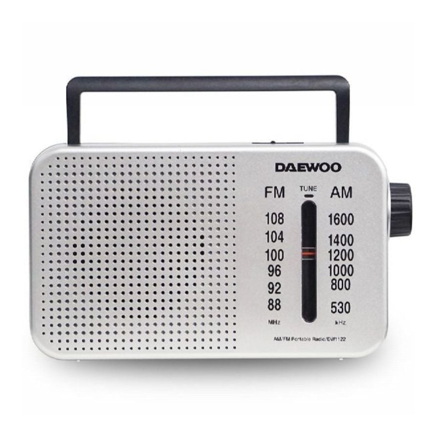 Daewoo DW1122 · Radio Portátil CD · Plata