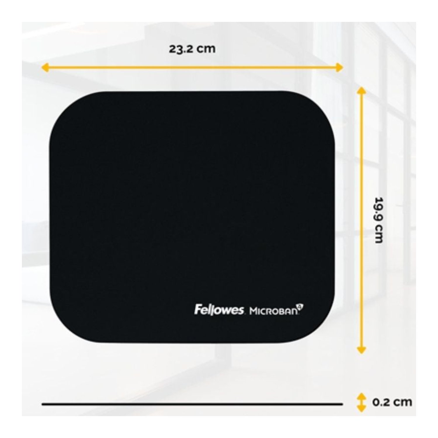 Fellowes Alfombrilla Estándar · 232 x 199mm · Antideslizante