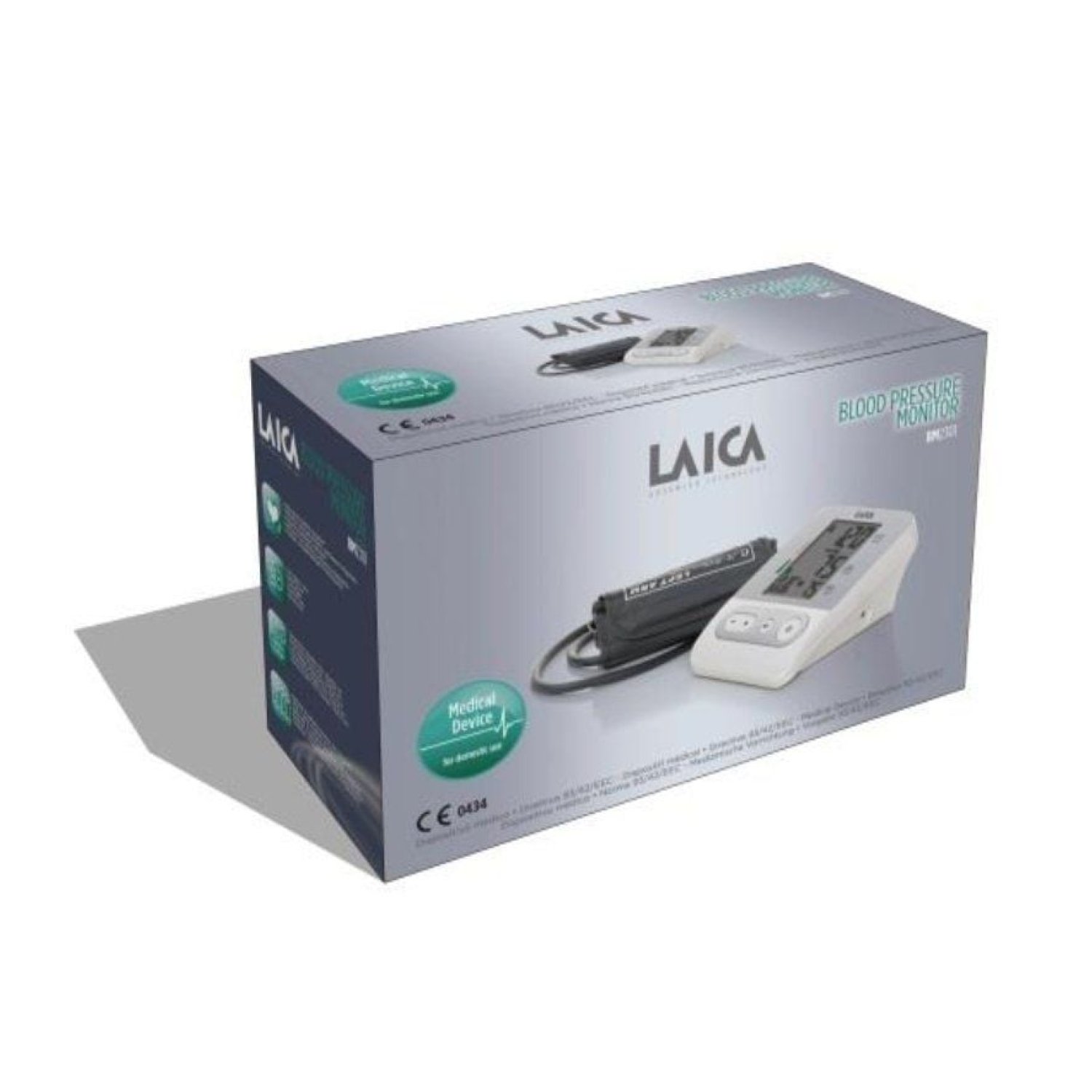 Laica BM2301 · Tensiómetro de Brazo · Pantalla Digital · Blanco
