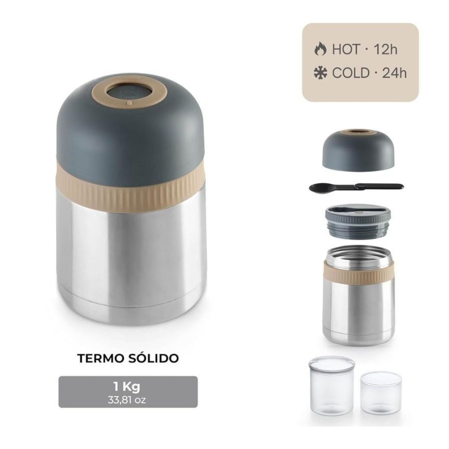 BRA Enjoy Signature · Termo 1000ml · Para Sólidos y Líquidos