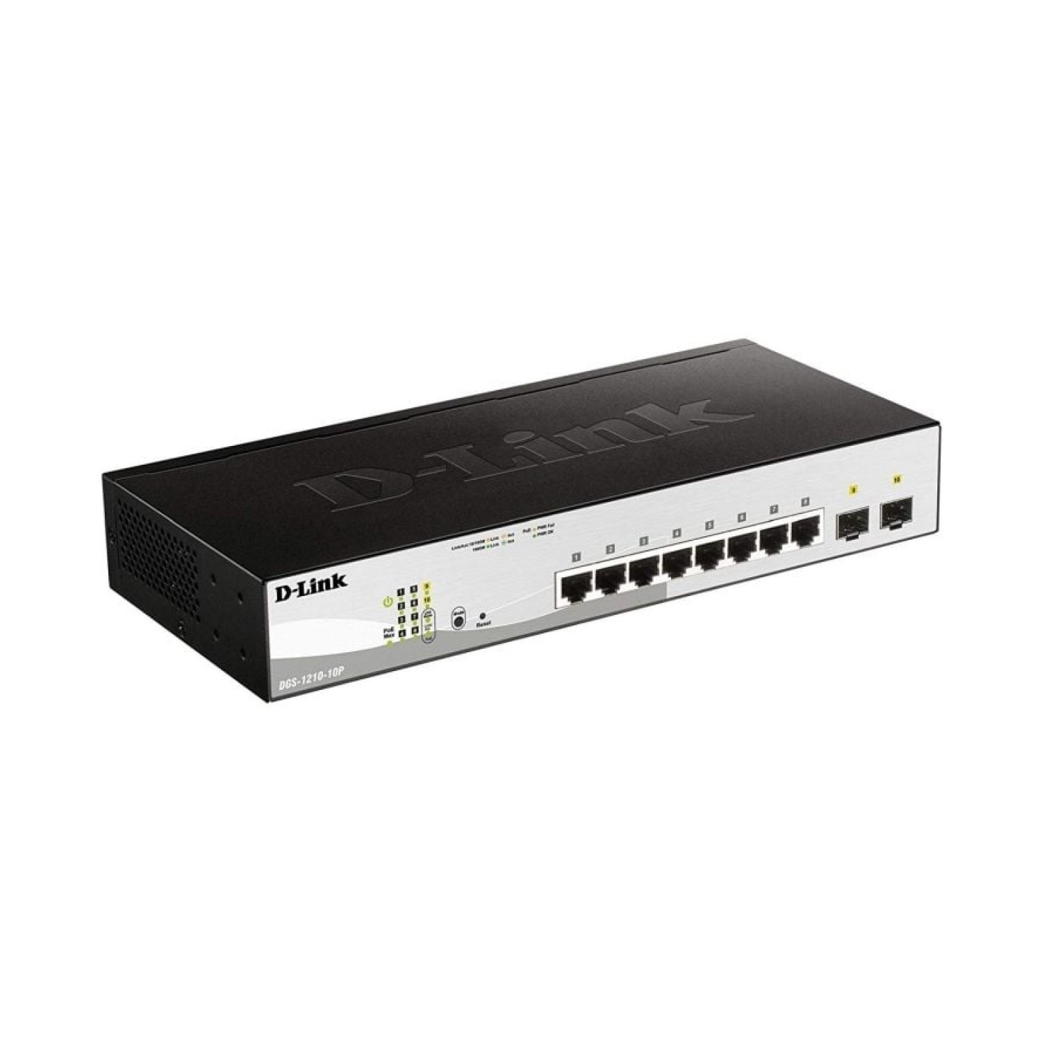 D-Link DGS-1210-10P · Switch Gigabit · 10 Puertos RJ-45 · PoE · SFP