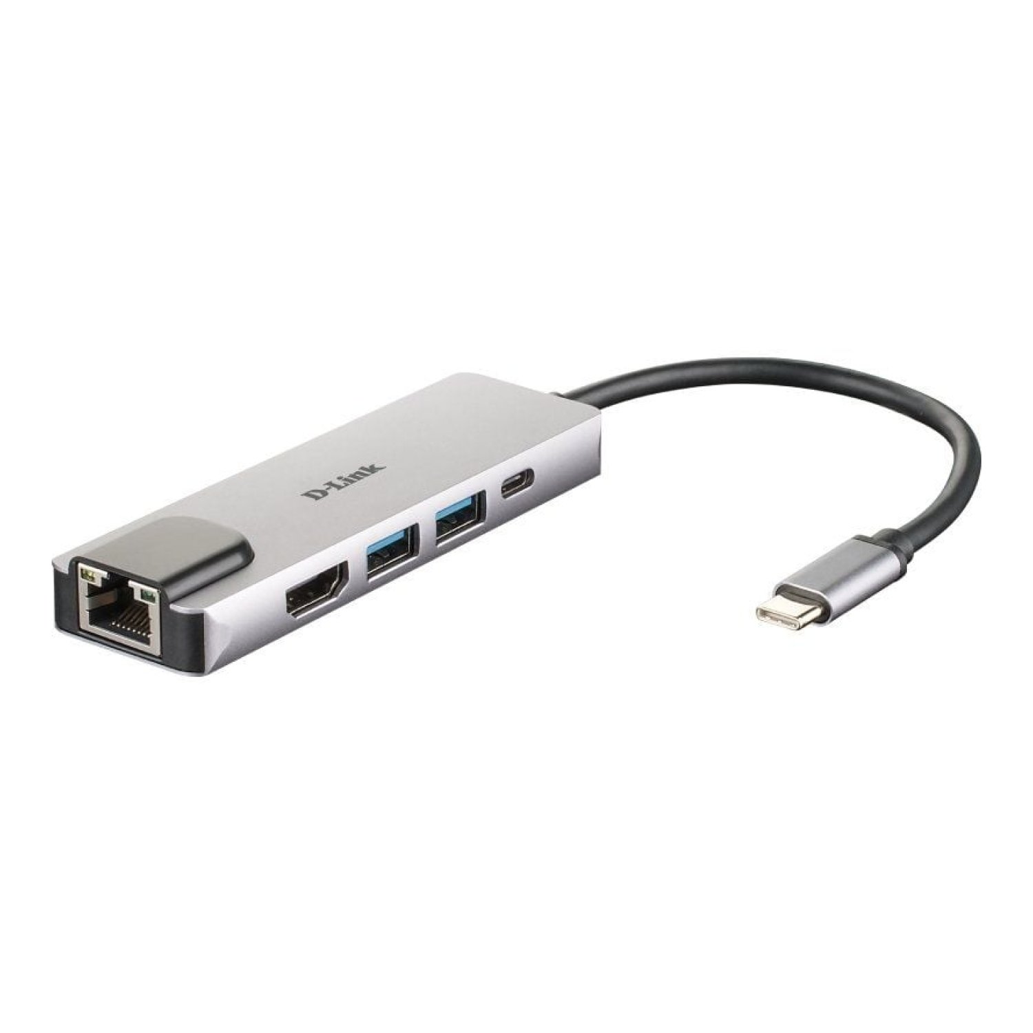 D-Link DUB-M520 · Docking USB-C · 2xUSB · HDMI 4K · RJ45 · Thunderbolt · Gris