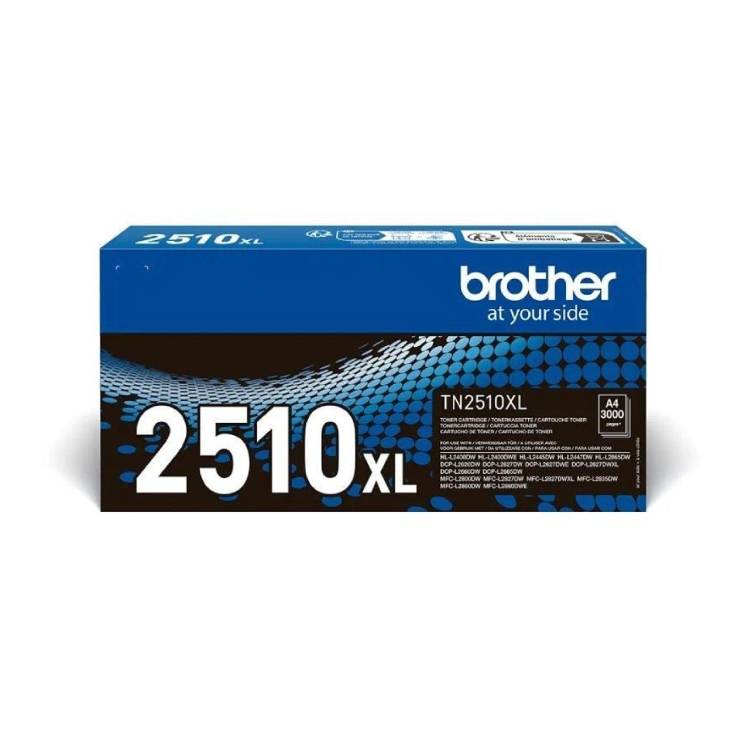 Brother TN2510XL · Tóner Original · Alta Capacidad · Negro