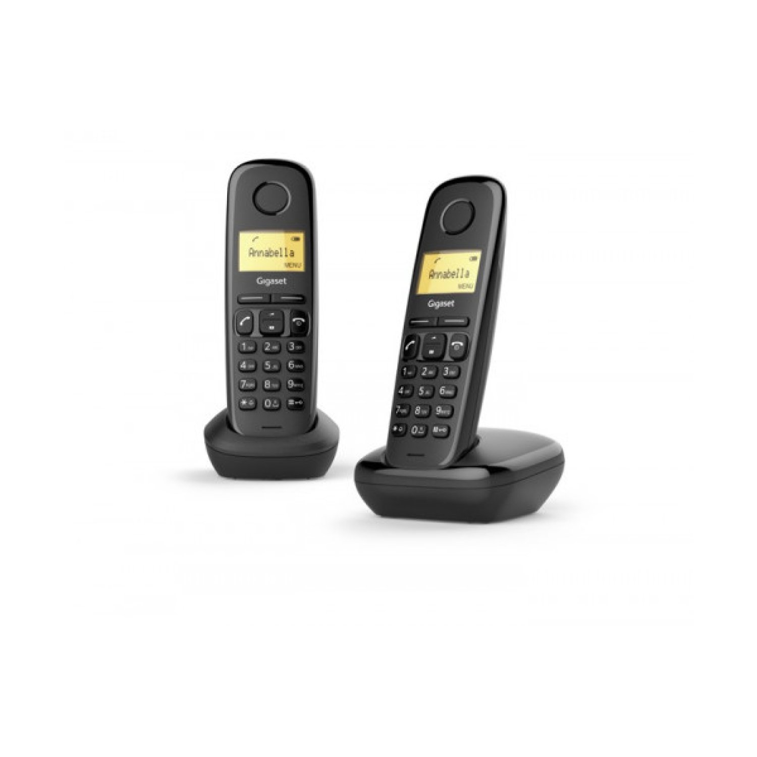 Gigaset A170 · Teléfono Inalámbrico · Pack Dúo · Negro