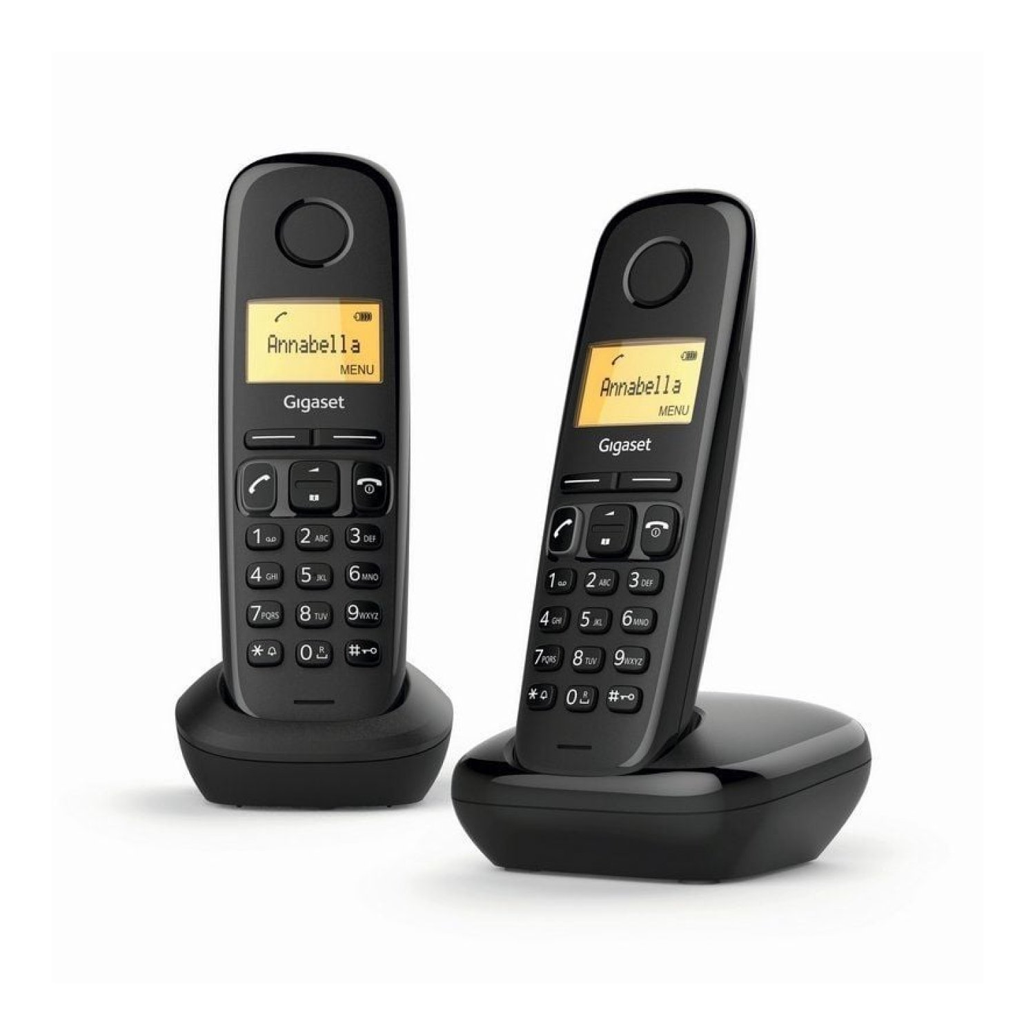 Gigaset A170 · Teléfono Inalámbrico · Pack Dúo · Negro