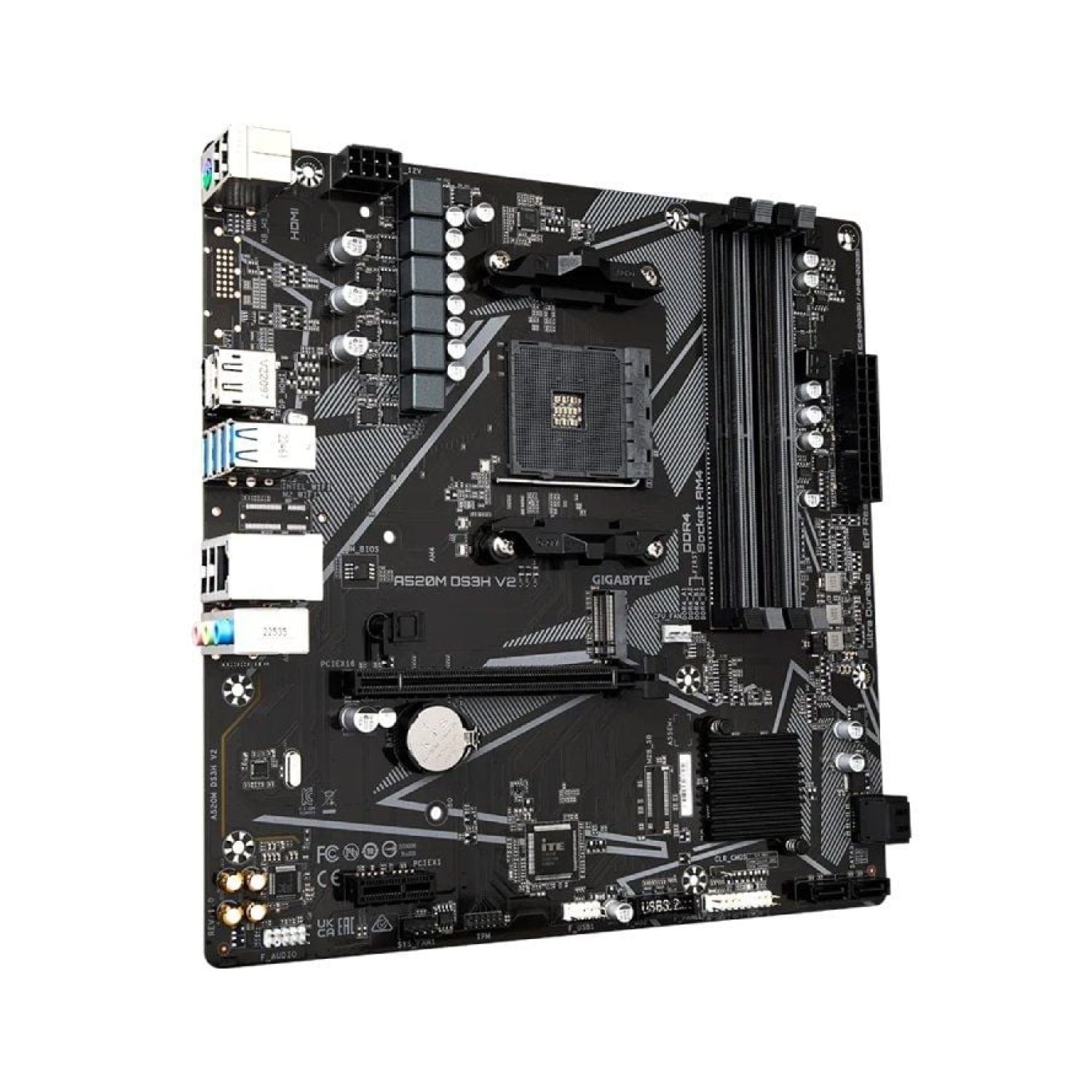 Gigabyte A520M DS3H V2 · Socket AM4 · Micro ATX · DDR4 · PCIe 3.0