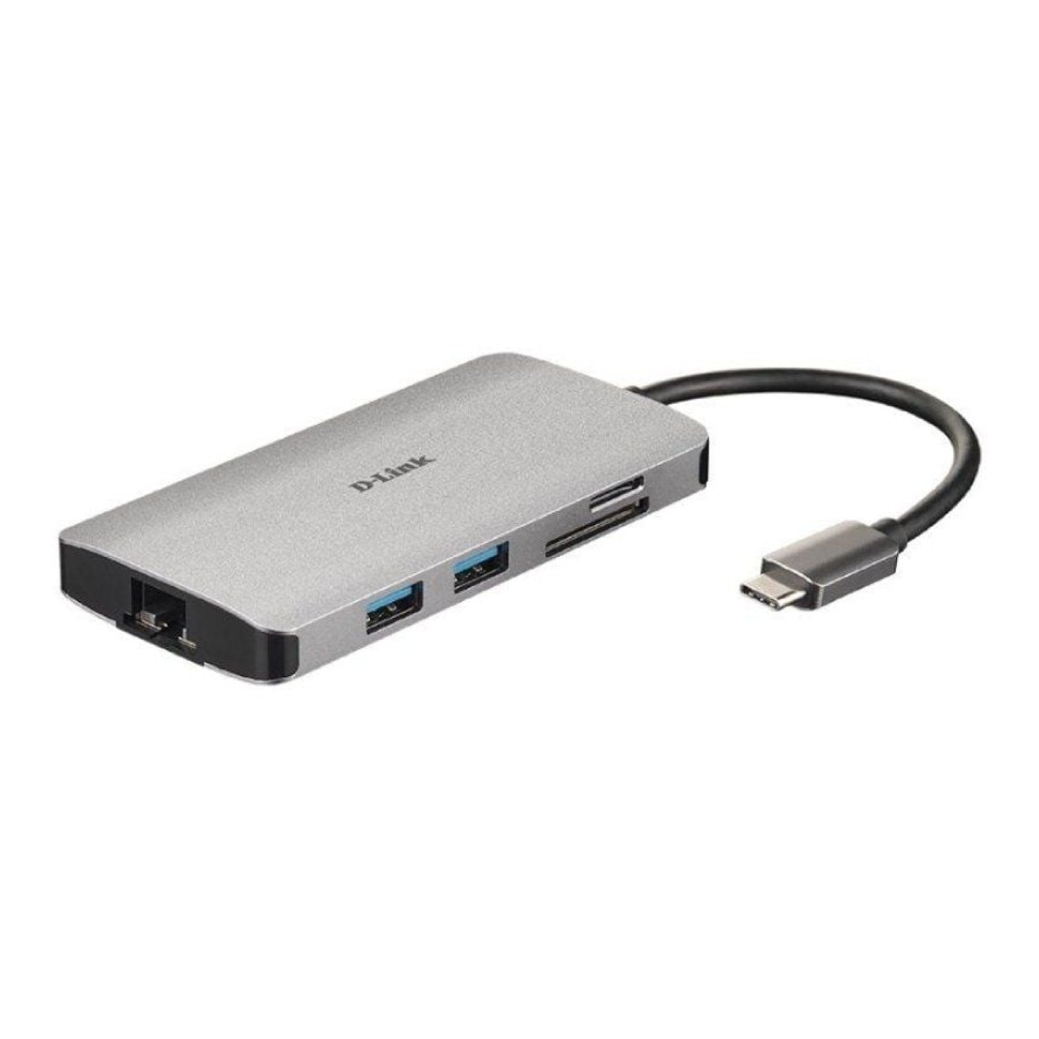 D-Link DUB-M810 · Docking USB Tipo-C · 3xUSB · HDMI 4K · RJ45 · Lector Tarjetas