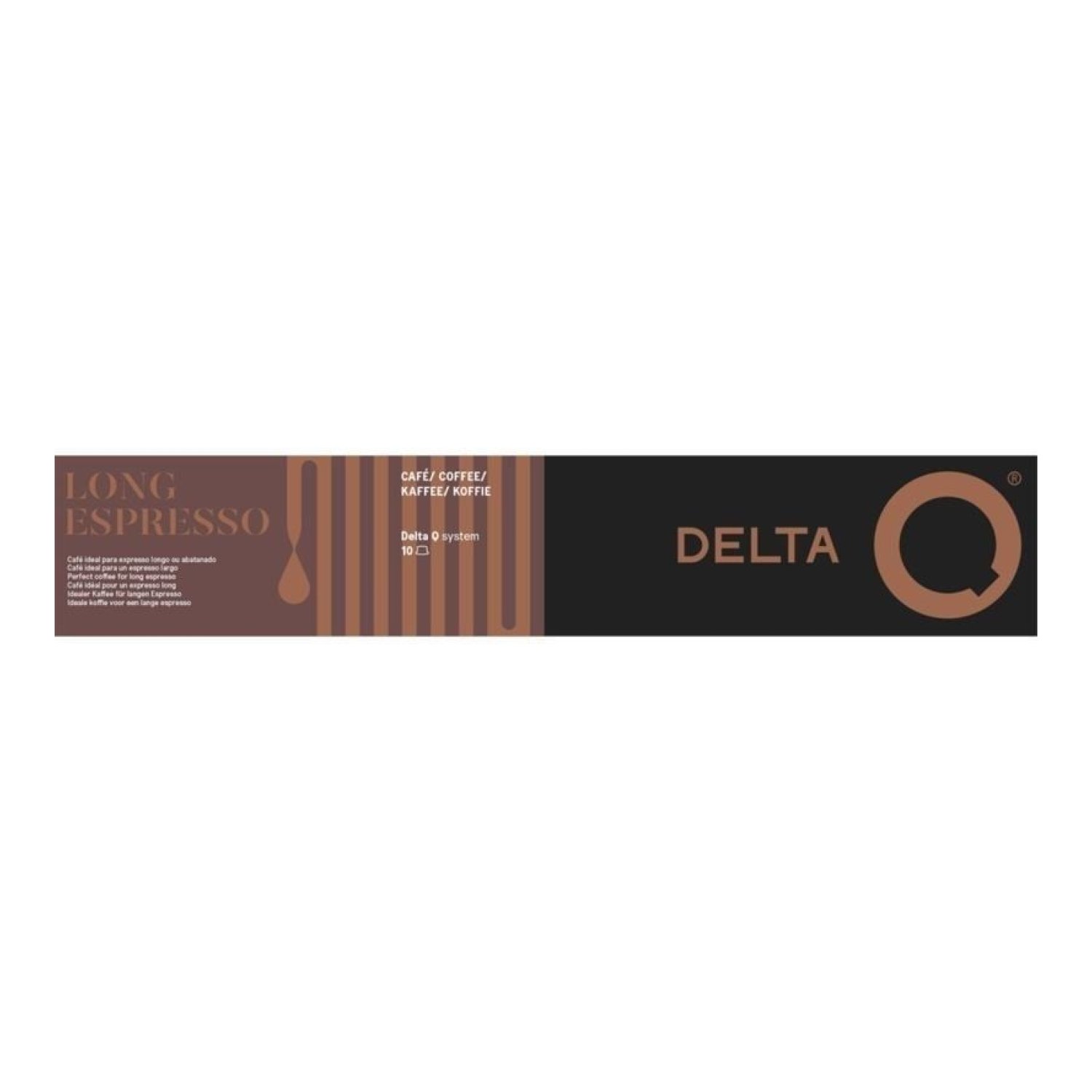 Delta Q-Long Espresso · Cápsula de Café · Caja de 10 unidades