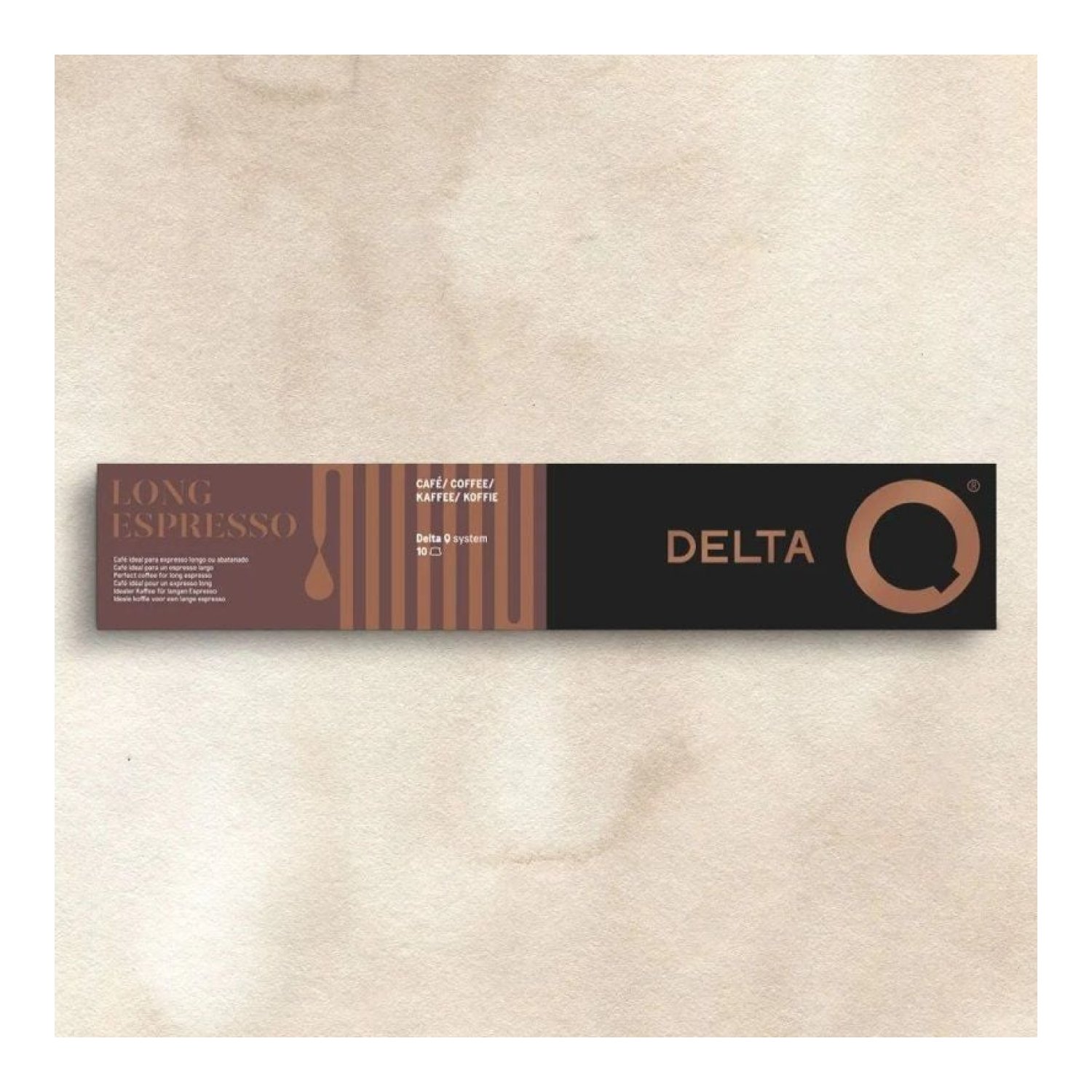 Delta Q-Long Espresso · Cápsula de Café · Caja de 10 unidades