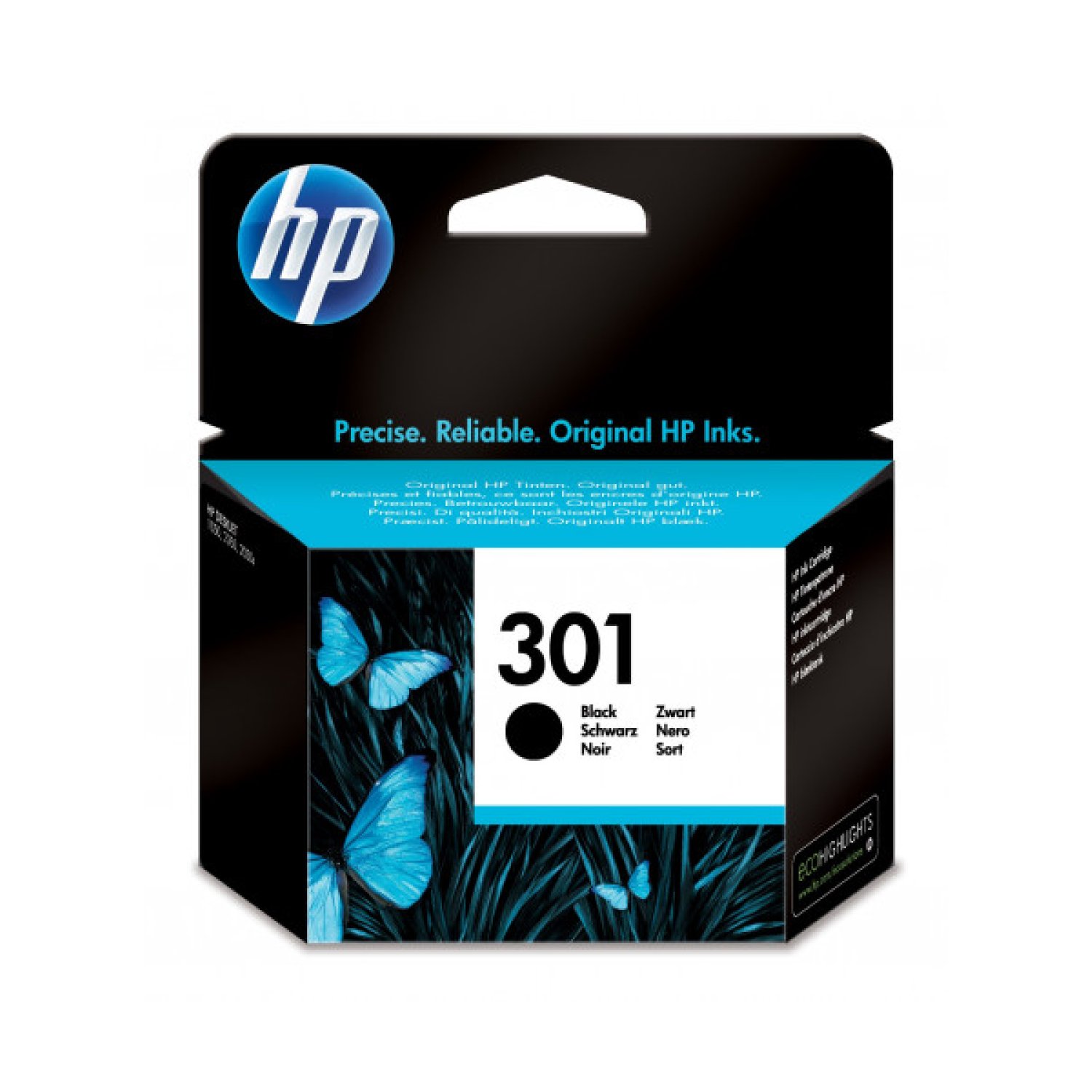 HP · Cartucho de Tinta nº301 · Negro · Original