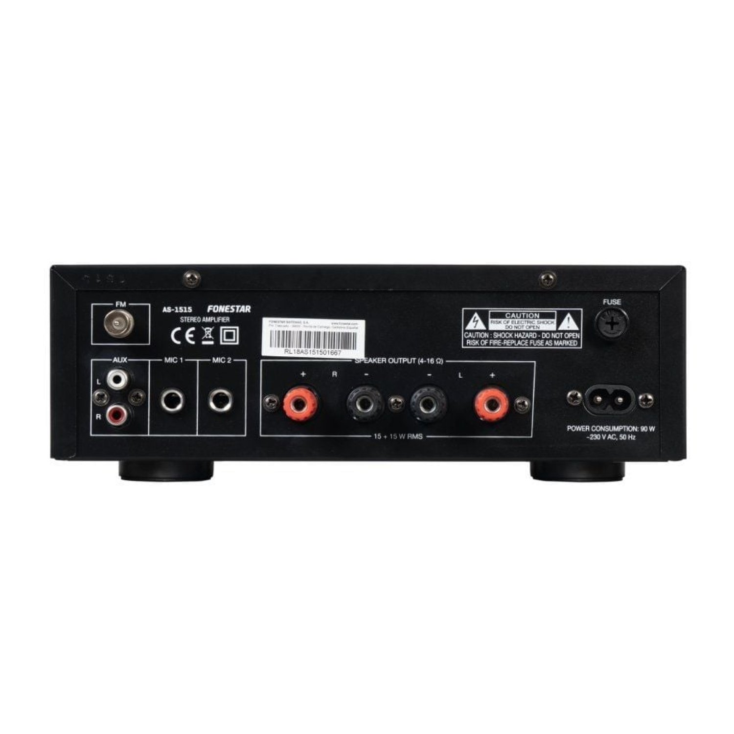 Fonestar AS-1515 · Amplificador Estéreo · 30W