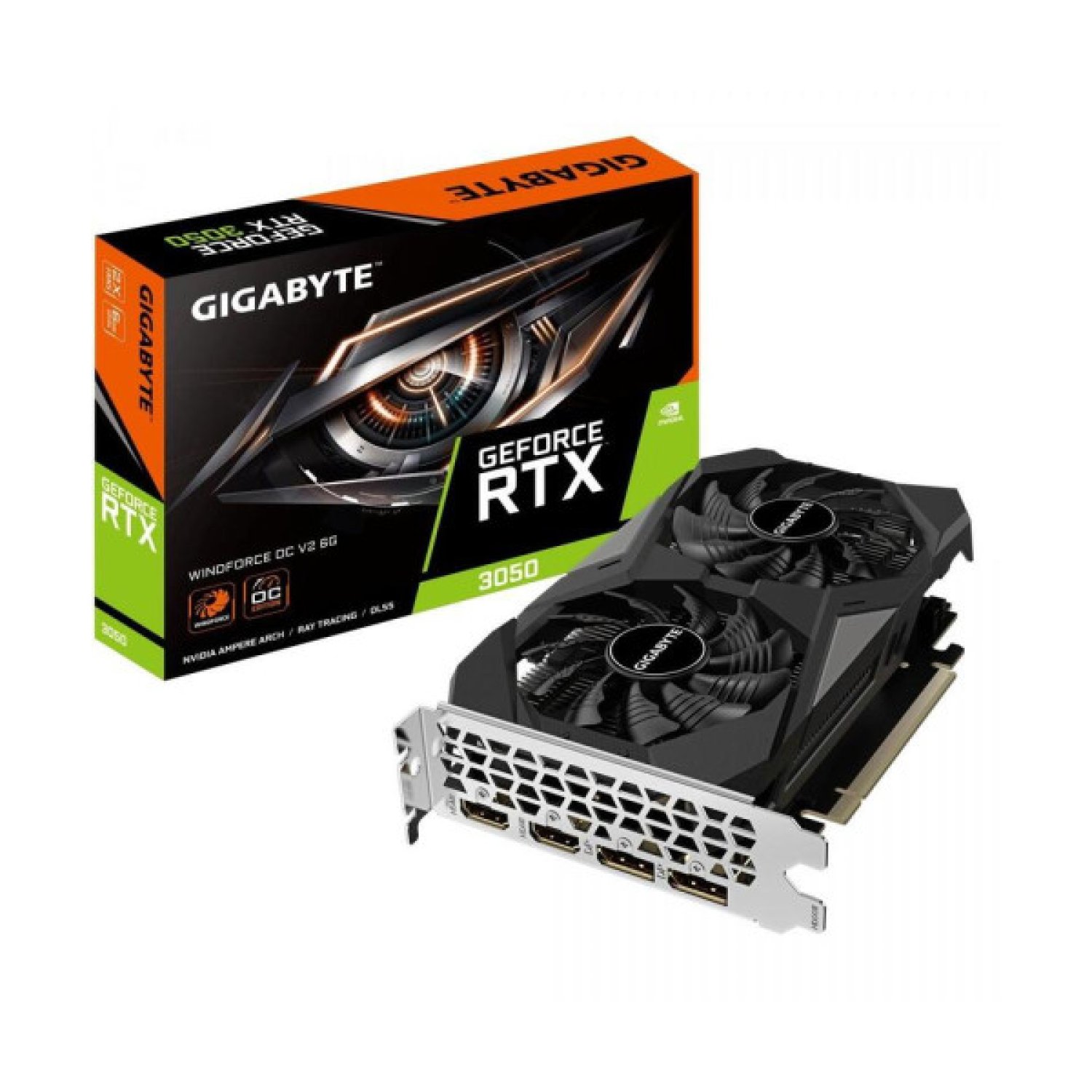 Gigabyte GeForce RTX 3050 WindForce OC V2 · 6GB GDDR6
