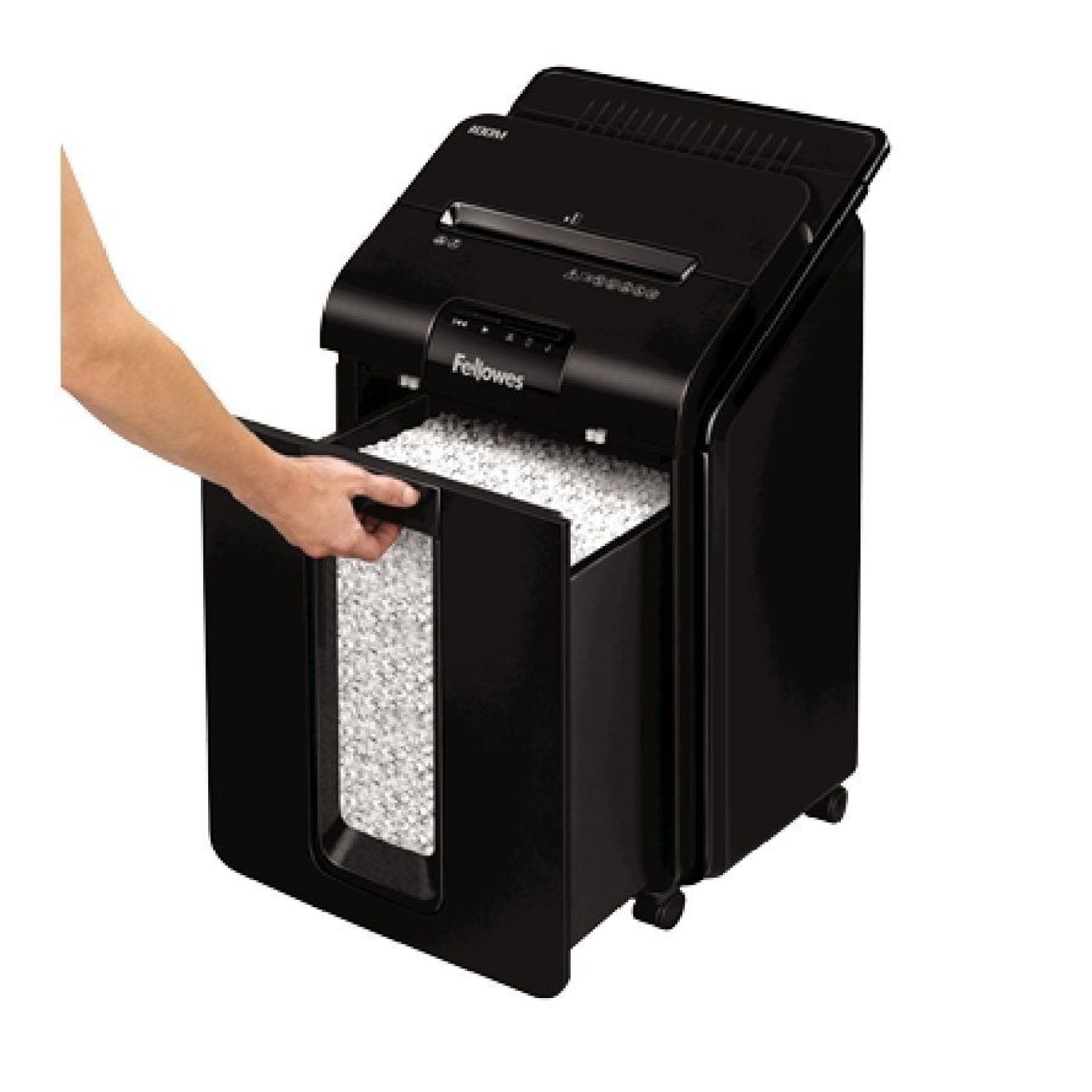 Fellowes AutoMax 100M · Destructora de Microcorte · 4x10mm · Negra