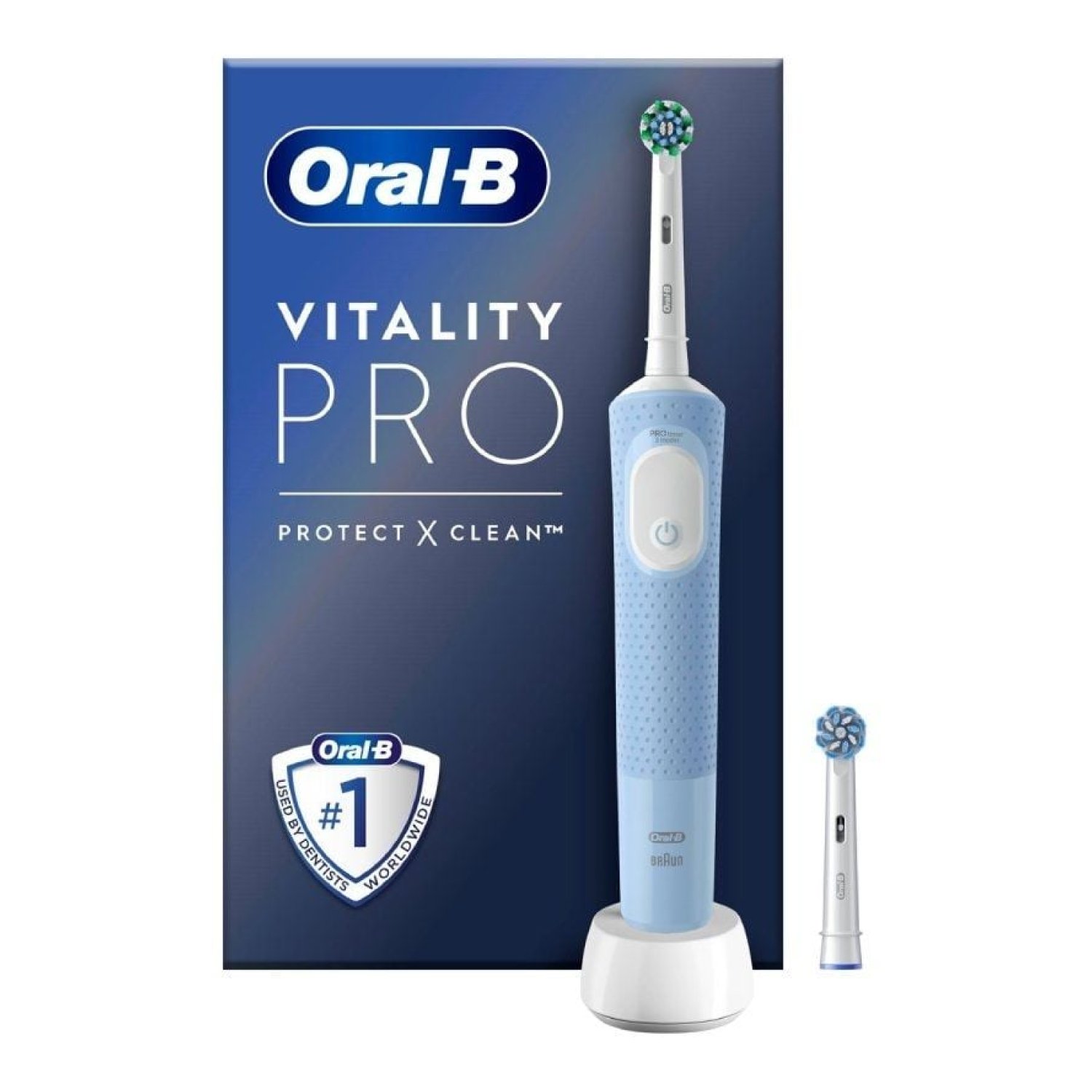 Oral-B Vitality Pro · Cepillo Eléctrico · Incluye 1 Recambio · Azul