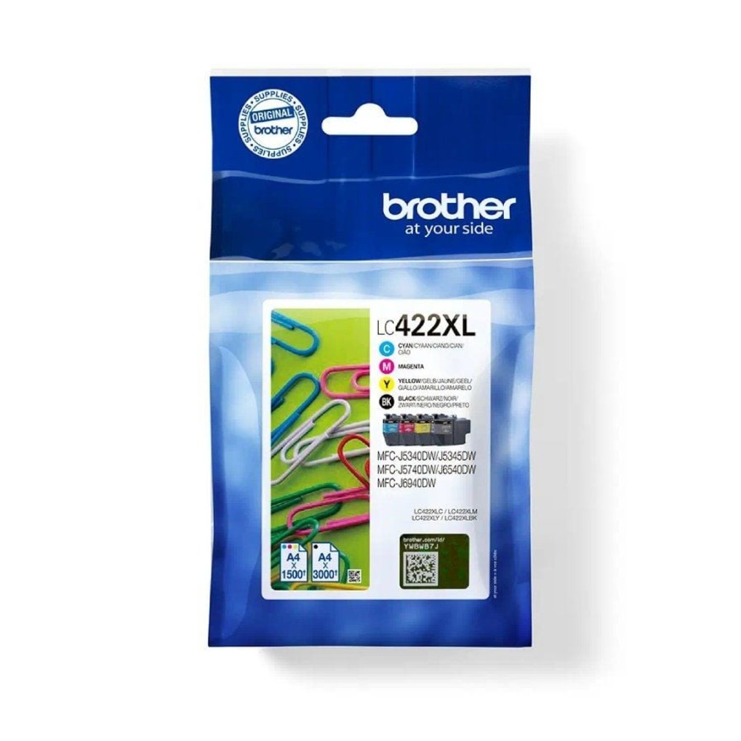 Brother LC-422XL · Cartucho Tinta Original · Alta Capacidad · Multipack CMYK