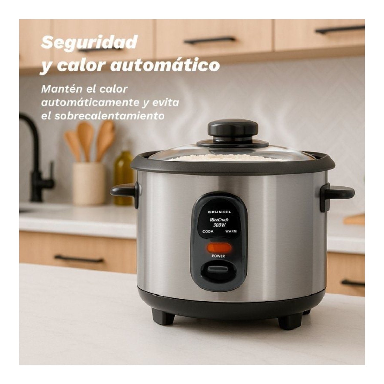 Grunkel Arrocera RC-18L · 1.8L · 1000W · Cocción Automática