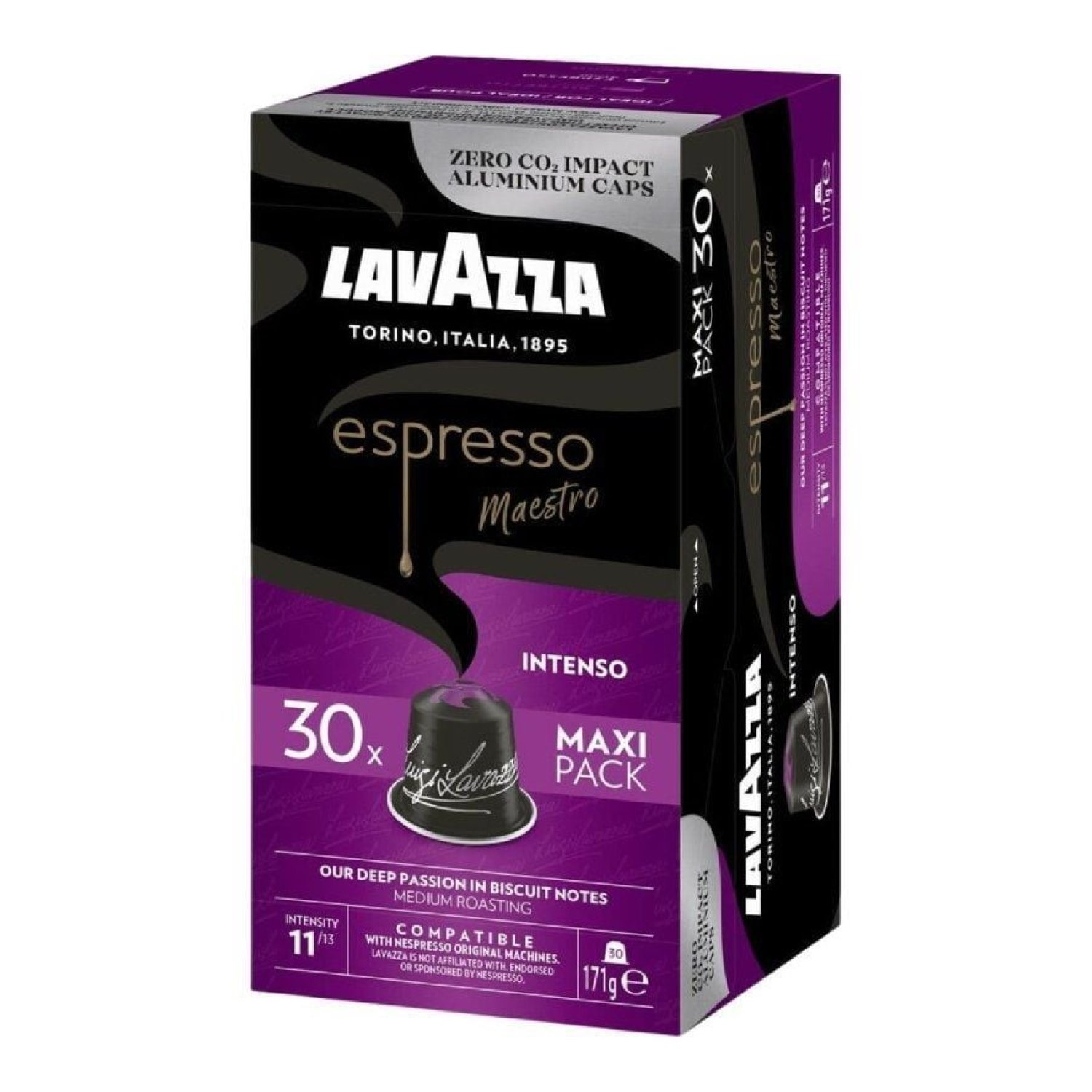Lavazza Espresso Maestro Intenso · Cápsulas Nespresso · Caja 30 unidades