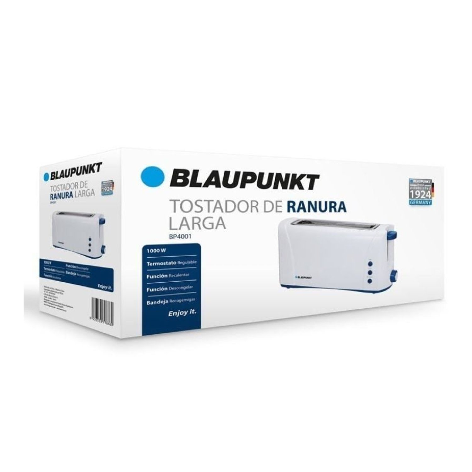 Blaupunkt BP4001 · Tostador · 1000W · Blanco