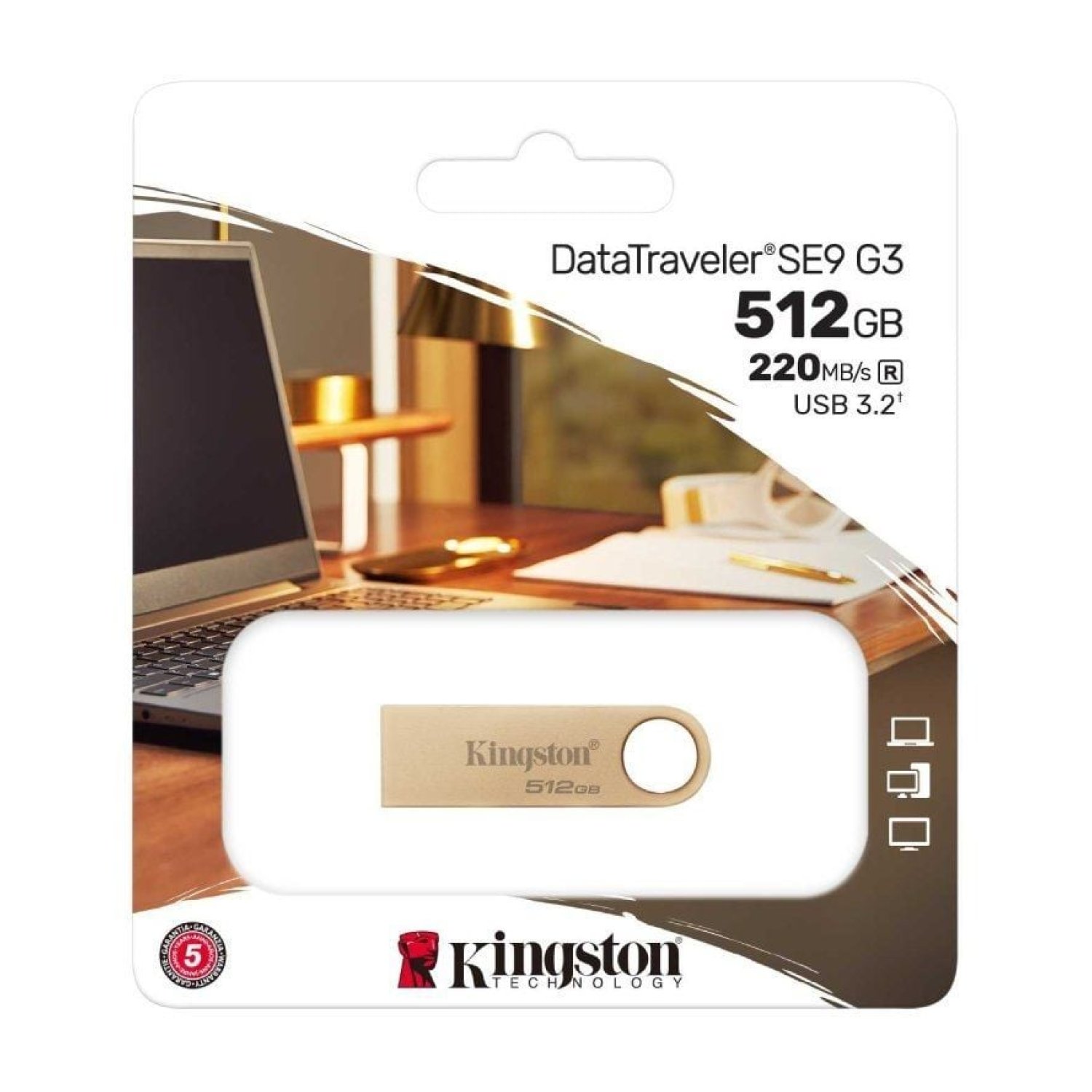 Kingston DataTraveler SE9 G3 · 512GB · USB 3.2