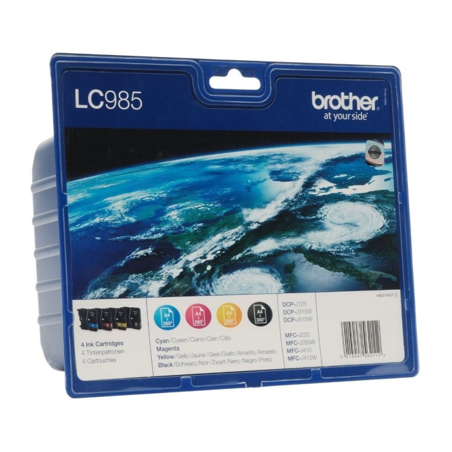 Brother LC-985 Multipack · Cartucho de Tinta · Cian + Magenta + Amarillo + Negro