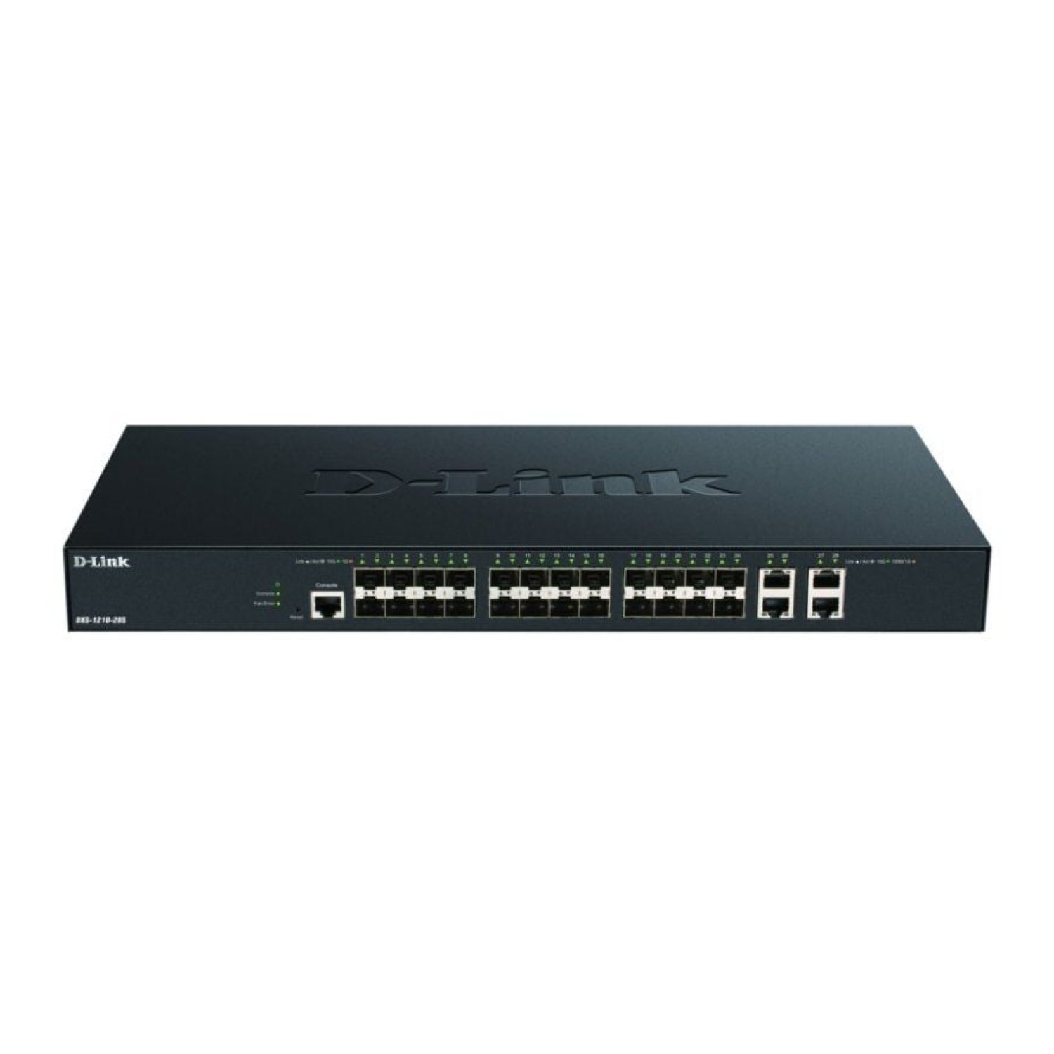 D-Link DXS-1210-28S · Switch Gestionable · 28 Puertos Gigabit · 10/100/1000 RJ-45 · SFP